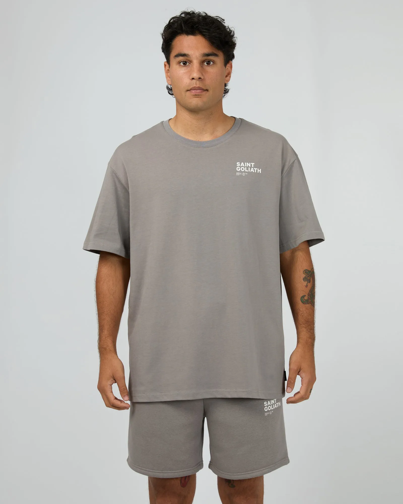 Kinetic Tee Smoke sold by edge clothing