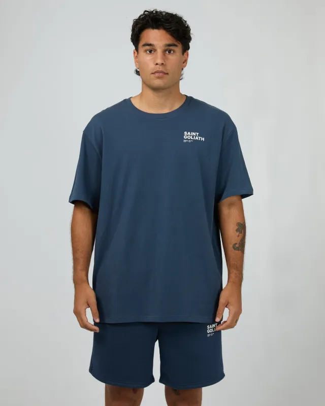 Kinetic Tee Navy sold by edge clothing
