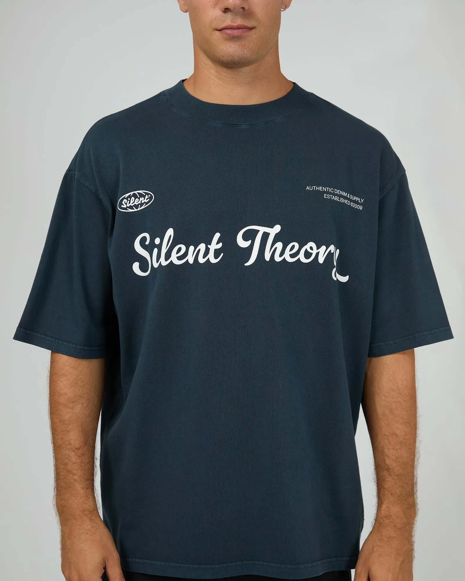 Authentic Box Tee Navy sold by edge clothing product image thumbnail 5