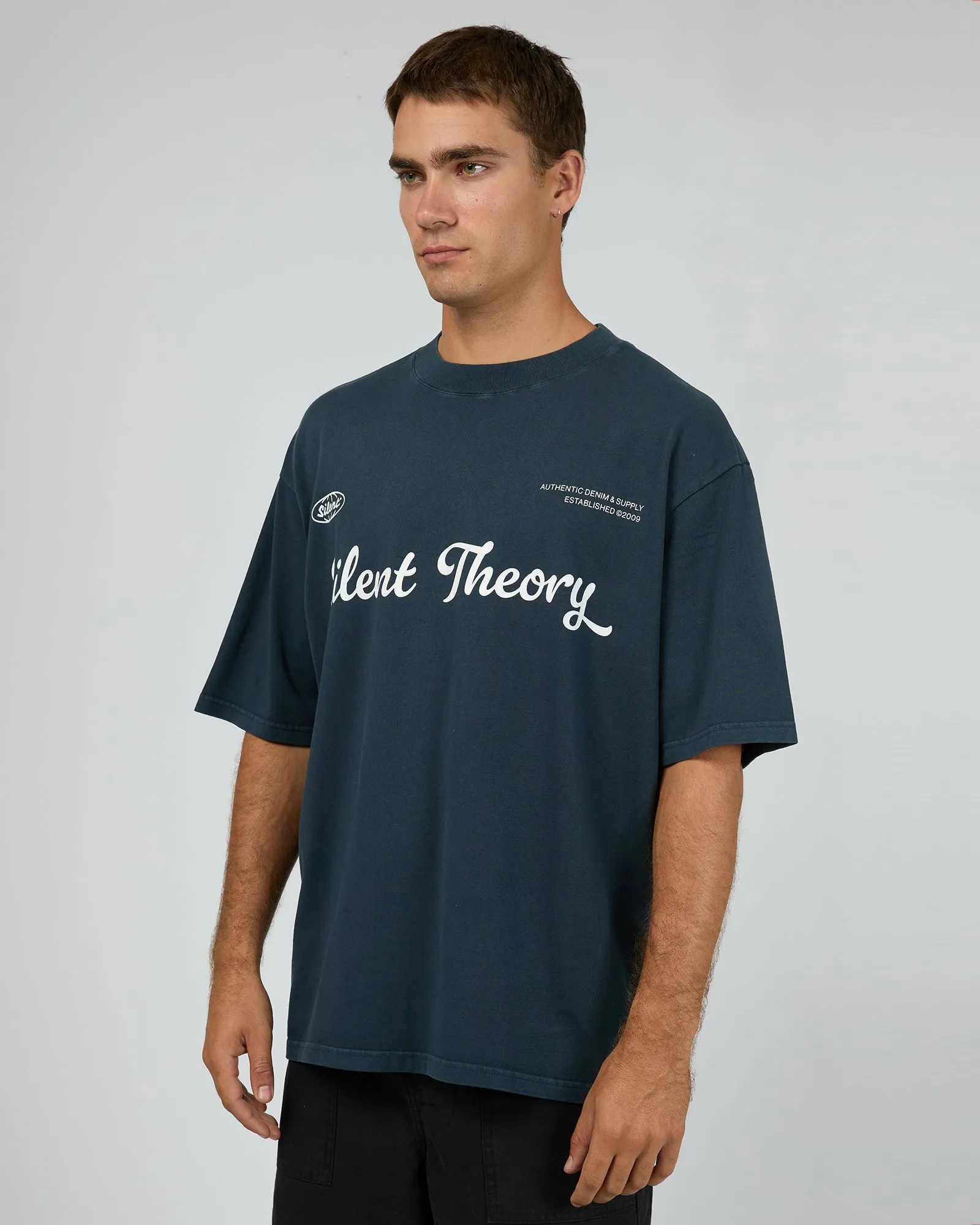 Authentic Box Tee Navy sold by edge clothing product image thumbnail 4