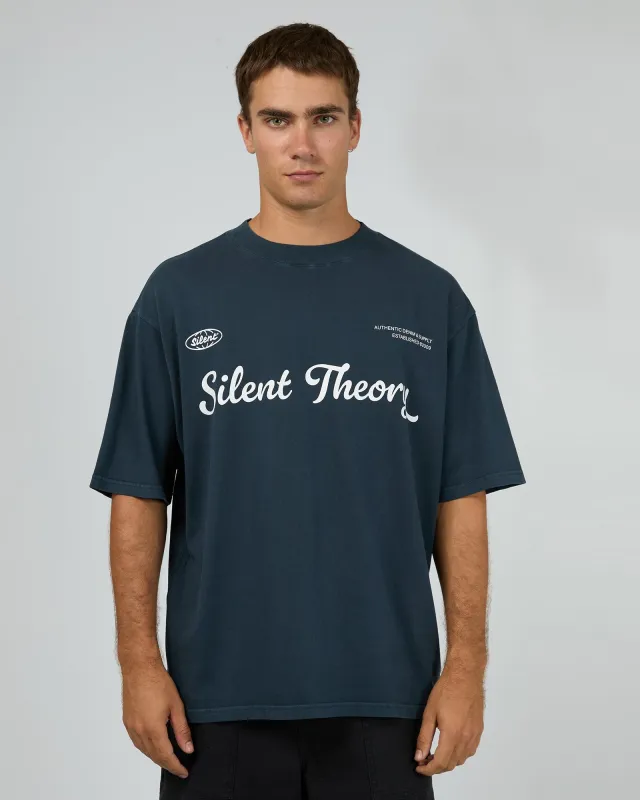 Authentic Box Tee Navy sold by edge clothing