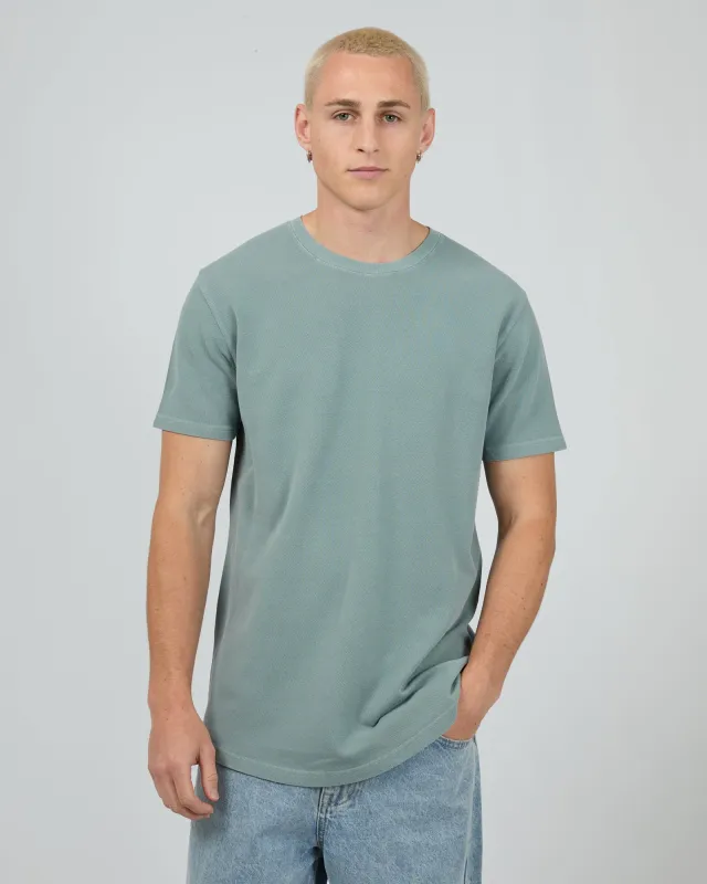 Pique Tee Steel sold by edge clothing