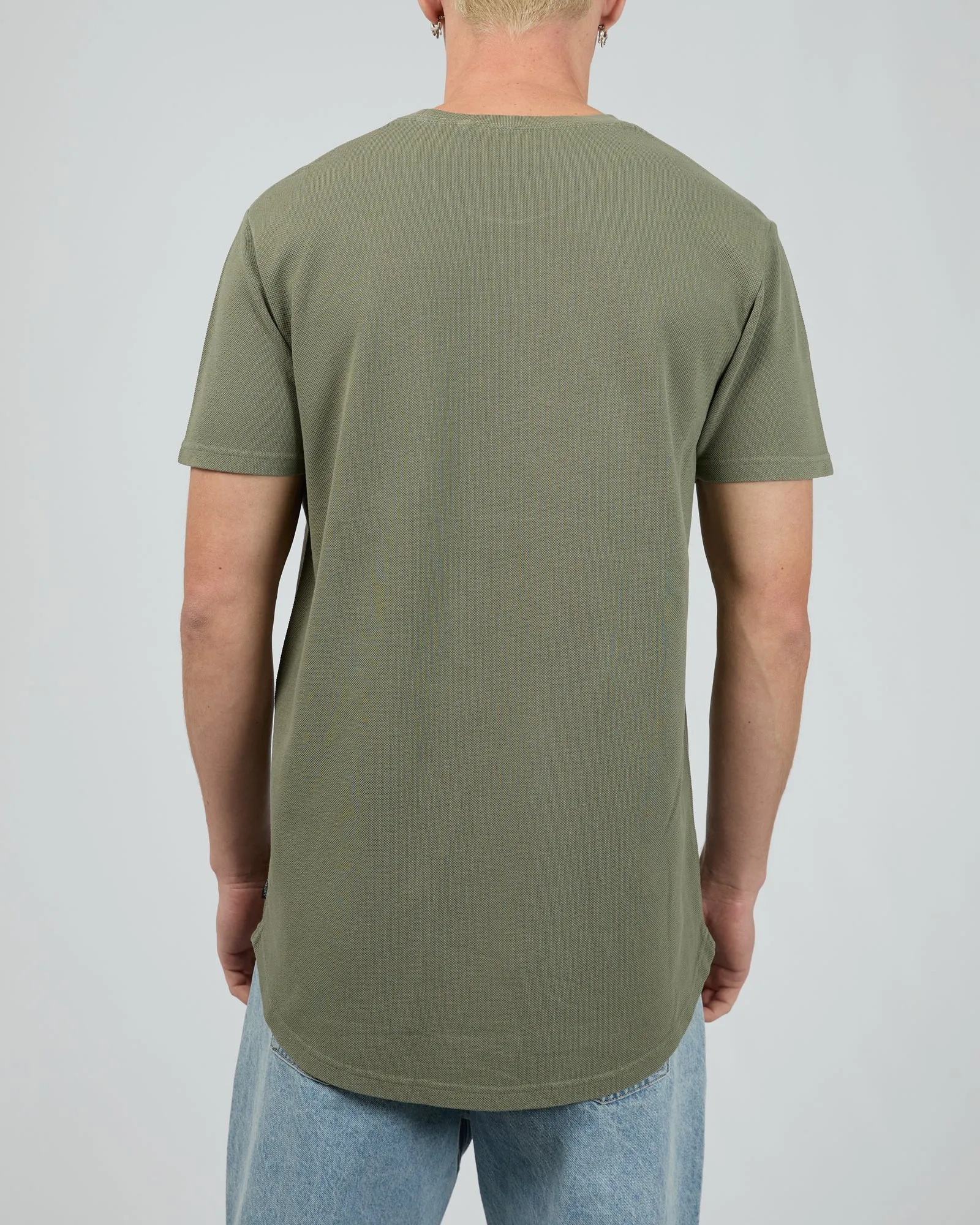 Pique Tee Khaki sold by edge clothing product image thumbnail 3