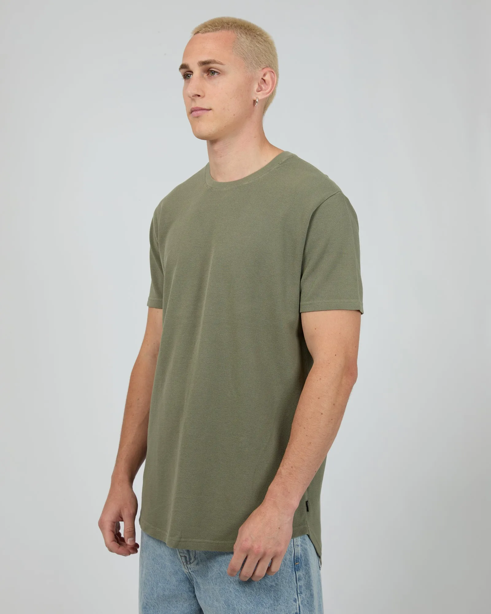 Pique Tee Khaki sold by edge clothing product image thumbnail 4