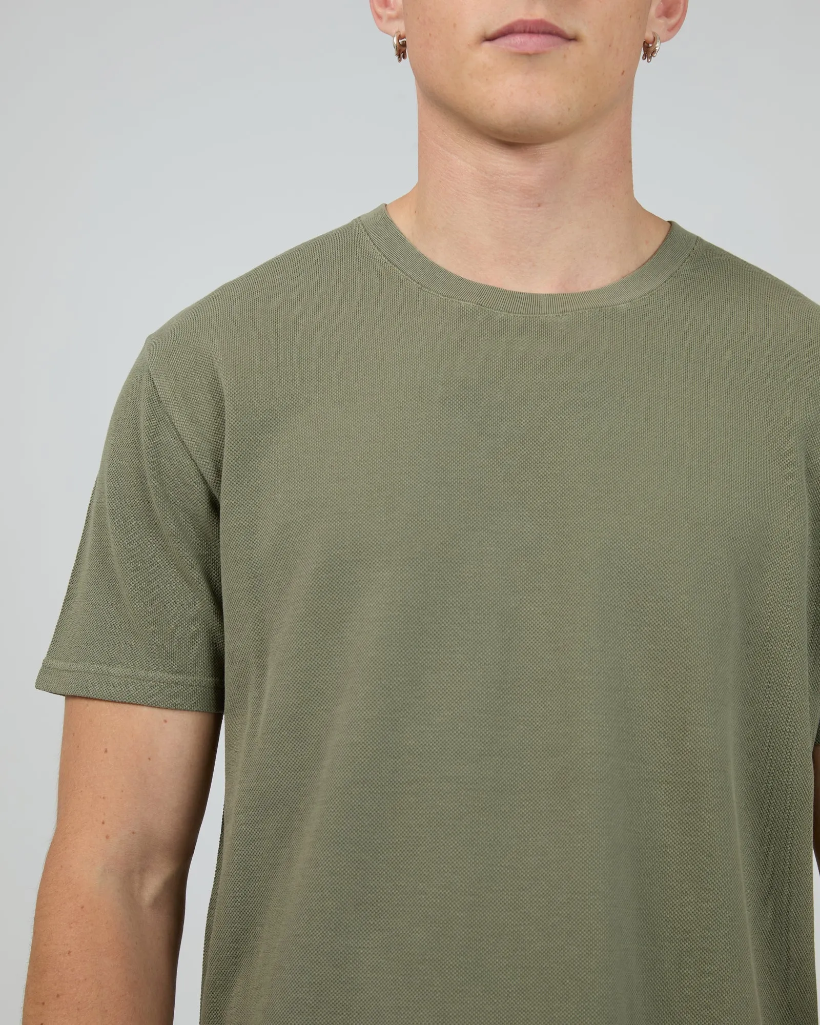 Pique Tee Khaki sold by edge clothing product image thumbnail 5