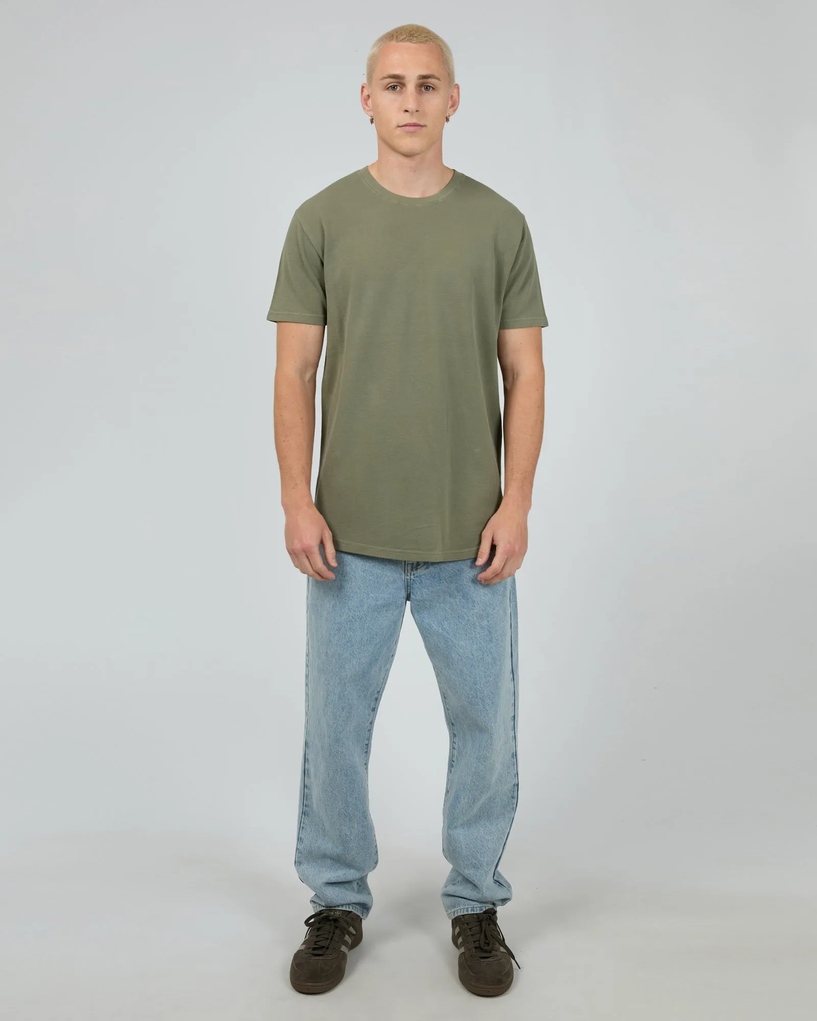 Pique Tee Khaki sold by edge clothing product image thumbnail 2