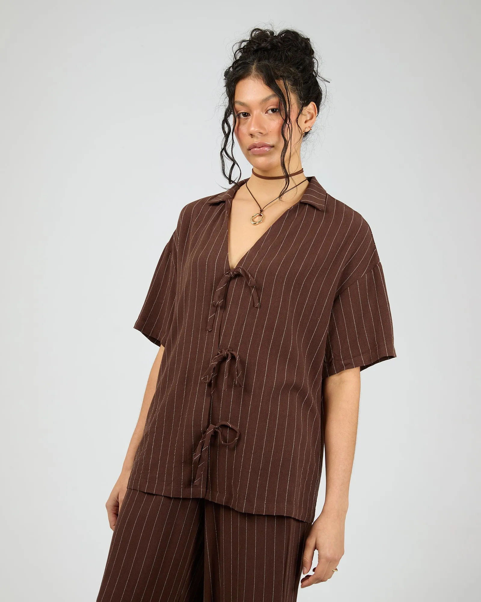 Ilora Shirt Brown sold by edge clothing product image thumbnail 4