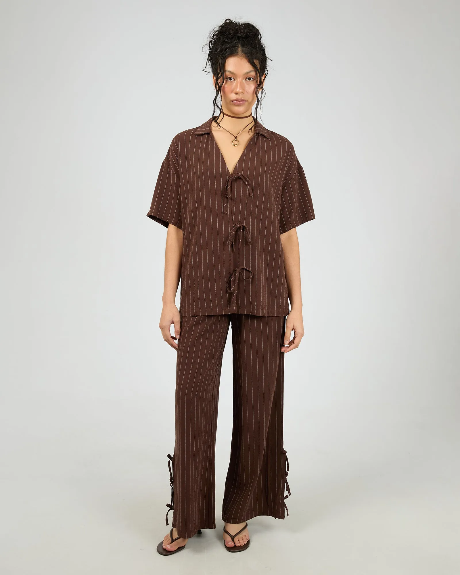 Ilora Shirt Brown sold by edge clothing product image thumbnail 2