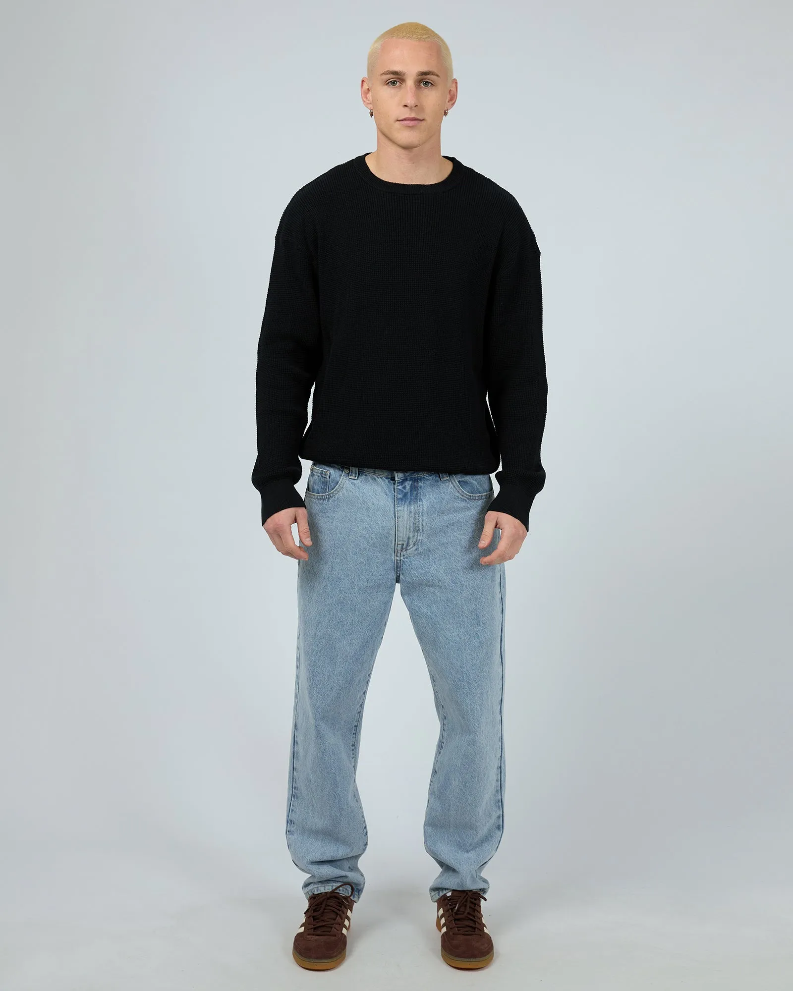 Waffle Knit Black sold by edge clothing product image thumbnail 3