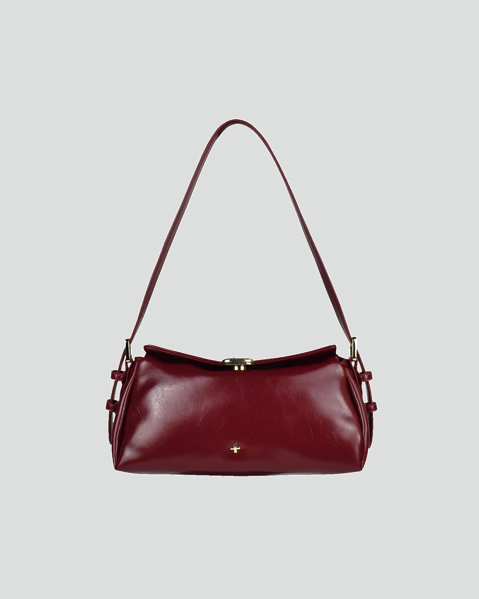Rachel Shoulder Bag Cherry Crinkle sold by edge clothing