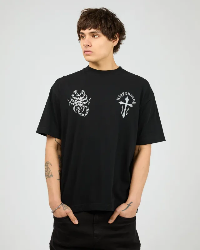 Sandtomb Street Tee Black made by edge clothing