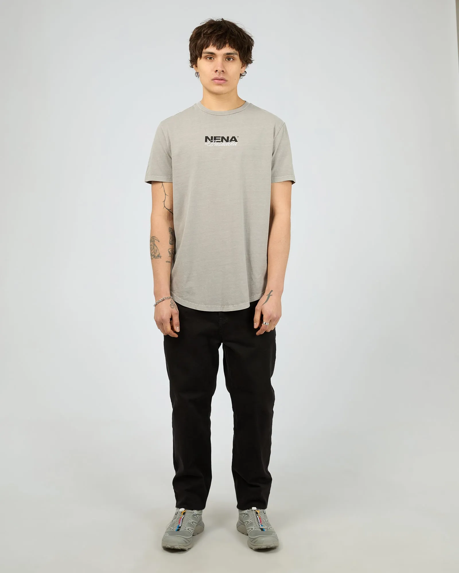 Veered Dual Curved Tee Pigment Paloma sold by edge clothing product image thumbnail 2