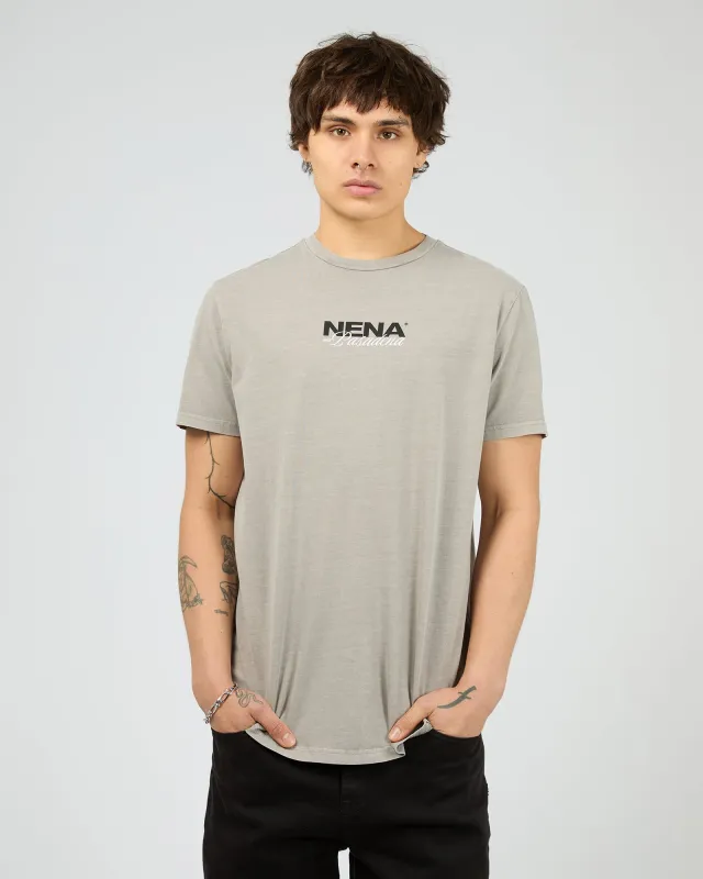 Veered Dual Curved Tee Pigment Paloma sold by edge clothing