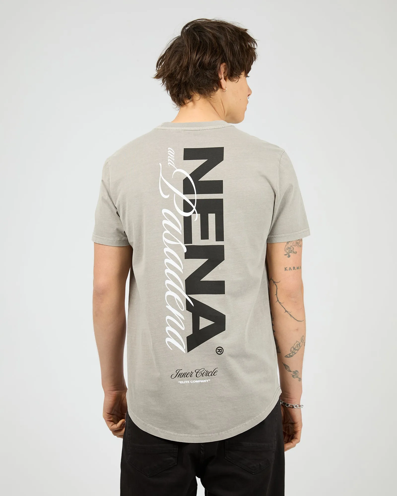 Veered Dual Curved Tee Pigment Paloma sold by edge clothing product image thumbnail 3