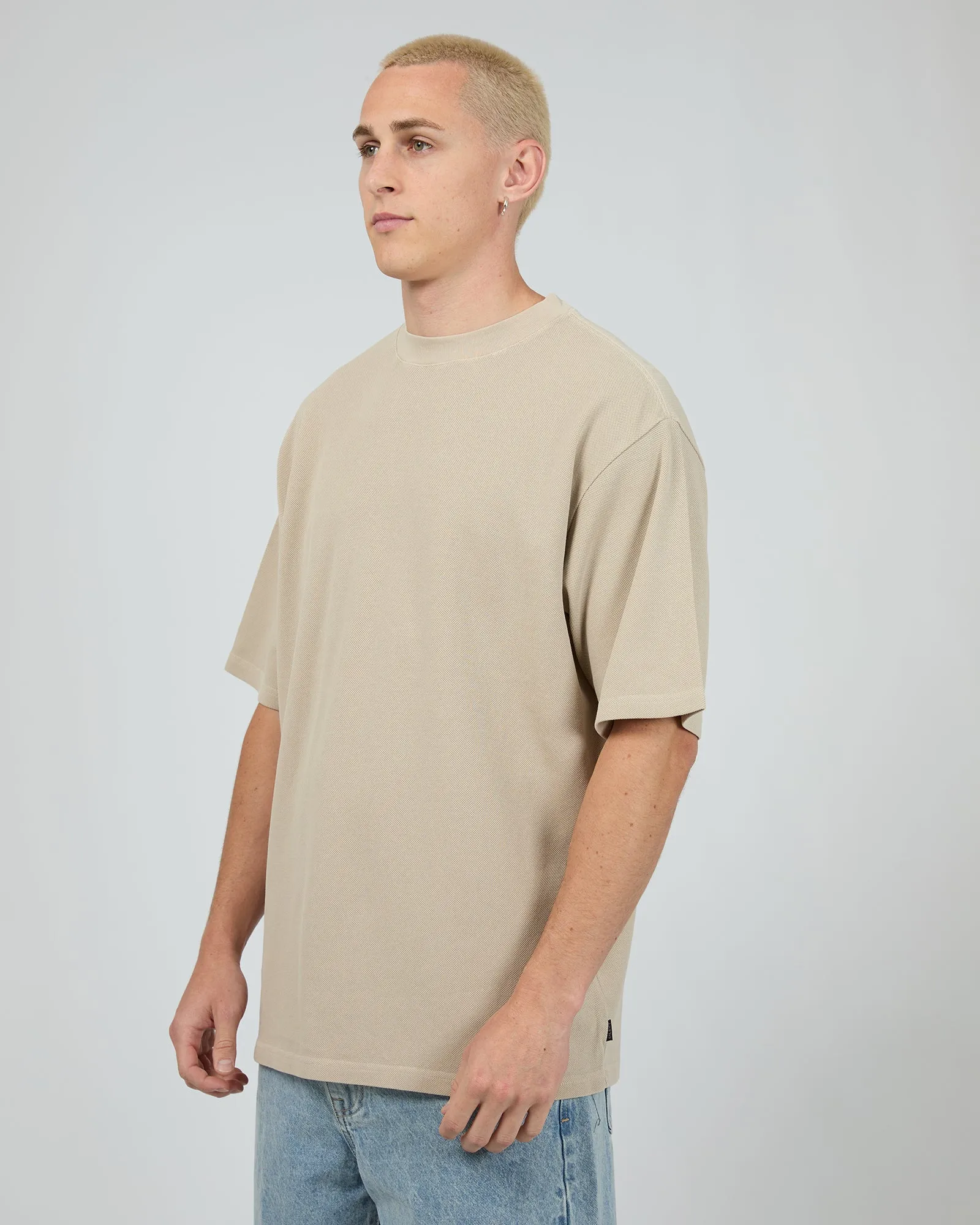 Pique Box Tee Tan sold by edge clothing product image thumbnail 4