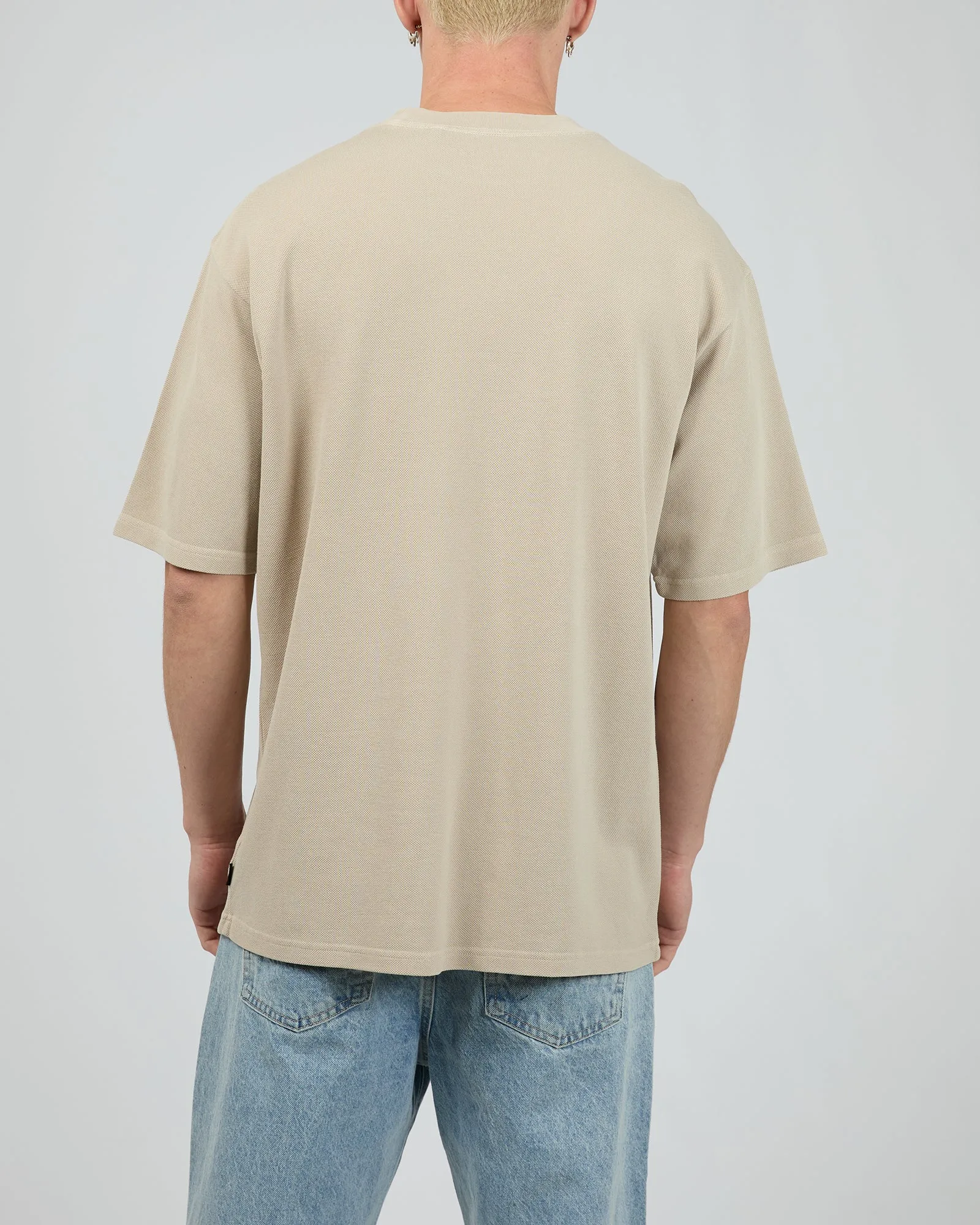Pique Box Tee Tan sold by edge clothing product image thumbnail 3