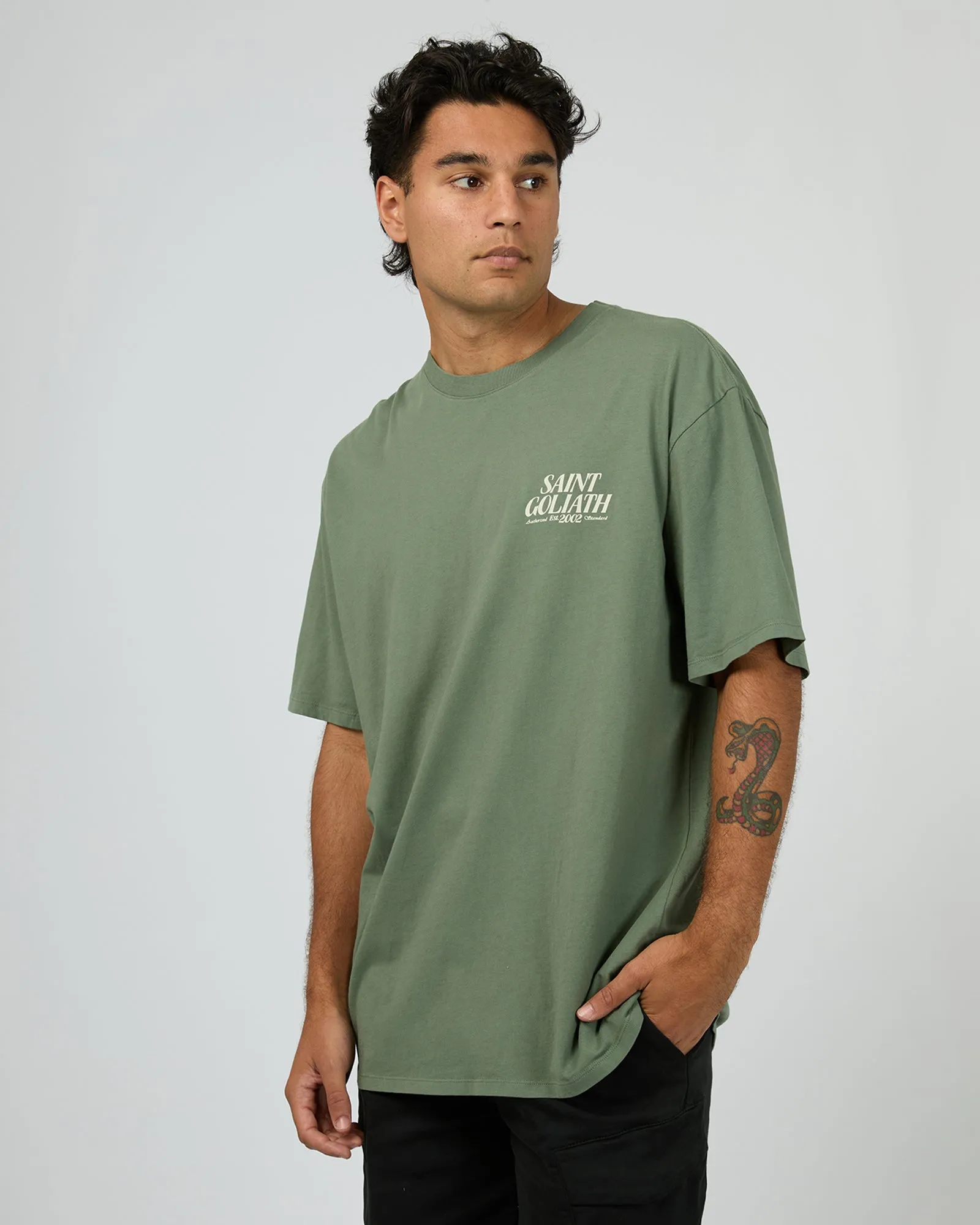 Athens Tee Green sold by edge clothing product image thumbnail 4
