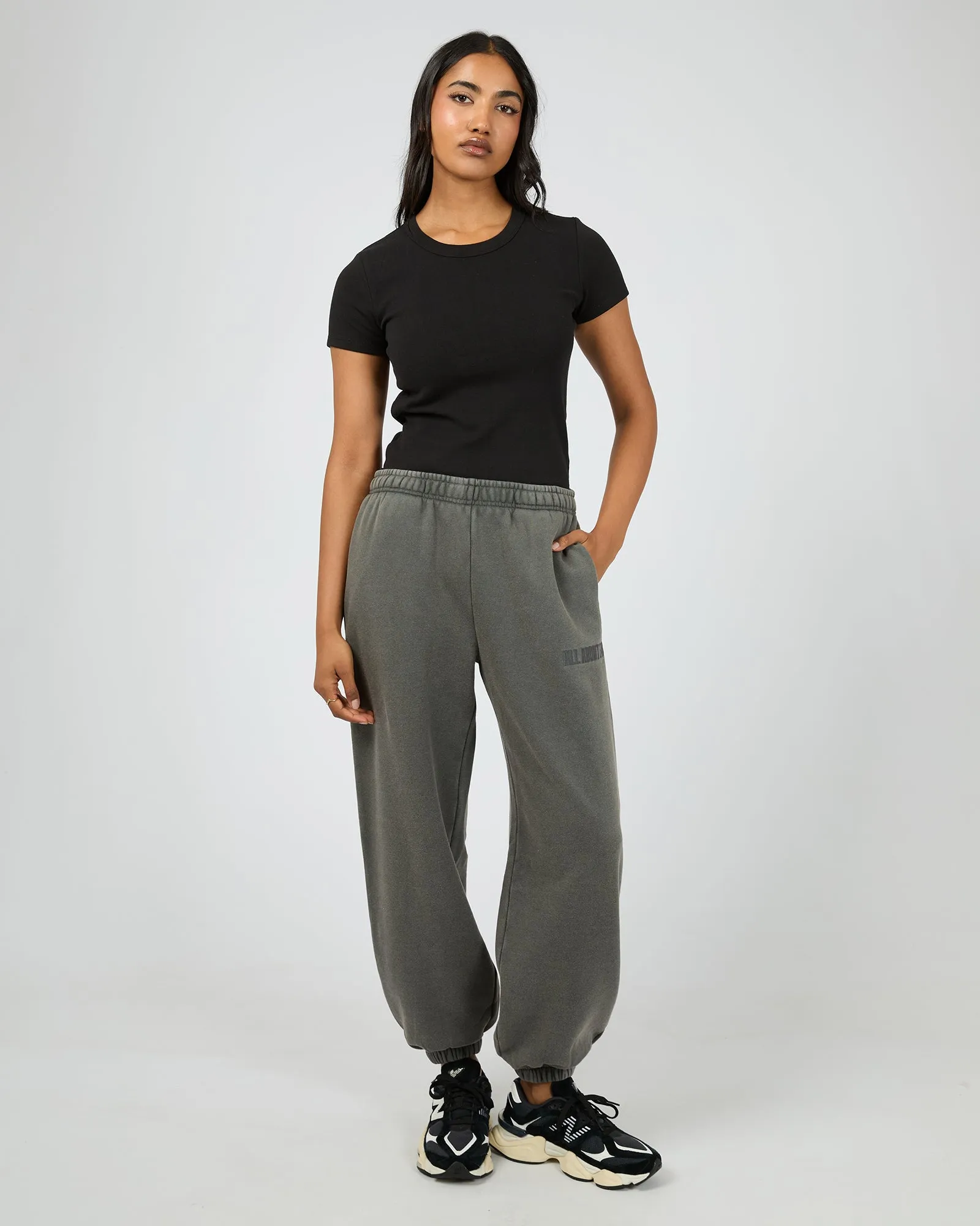 Vital Washed Trackpant Charcoal sold by edge clothing product image thumbnail 2