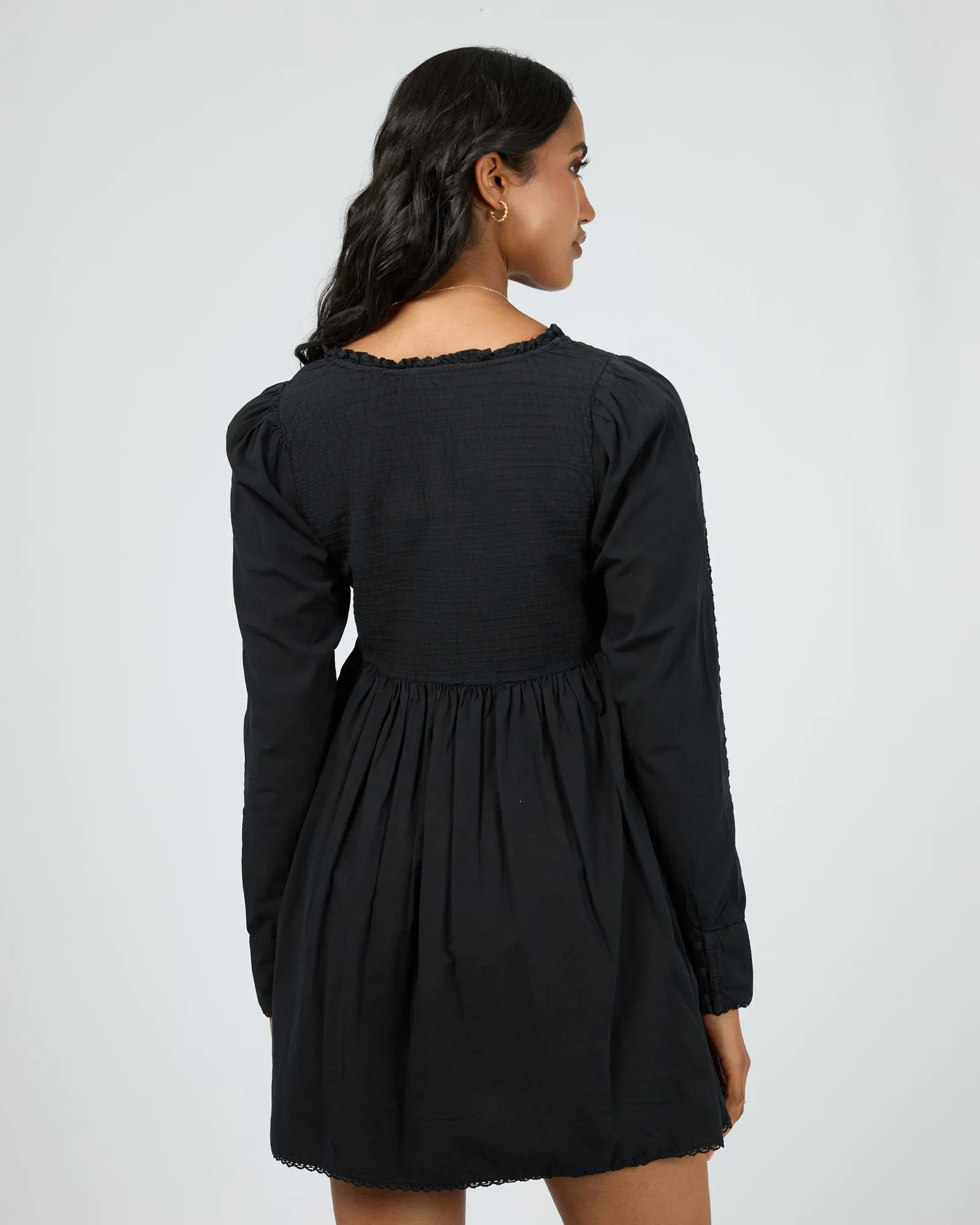 Sadie Mini Long Sleeve Dress Black sold by edge clothing product image thumbnail 3