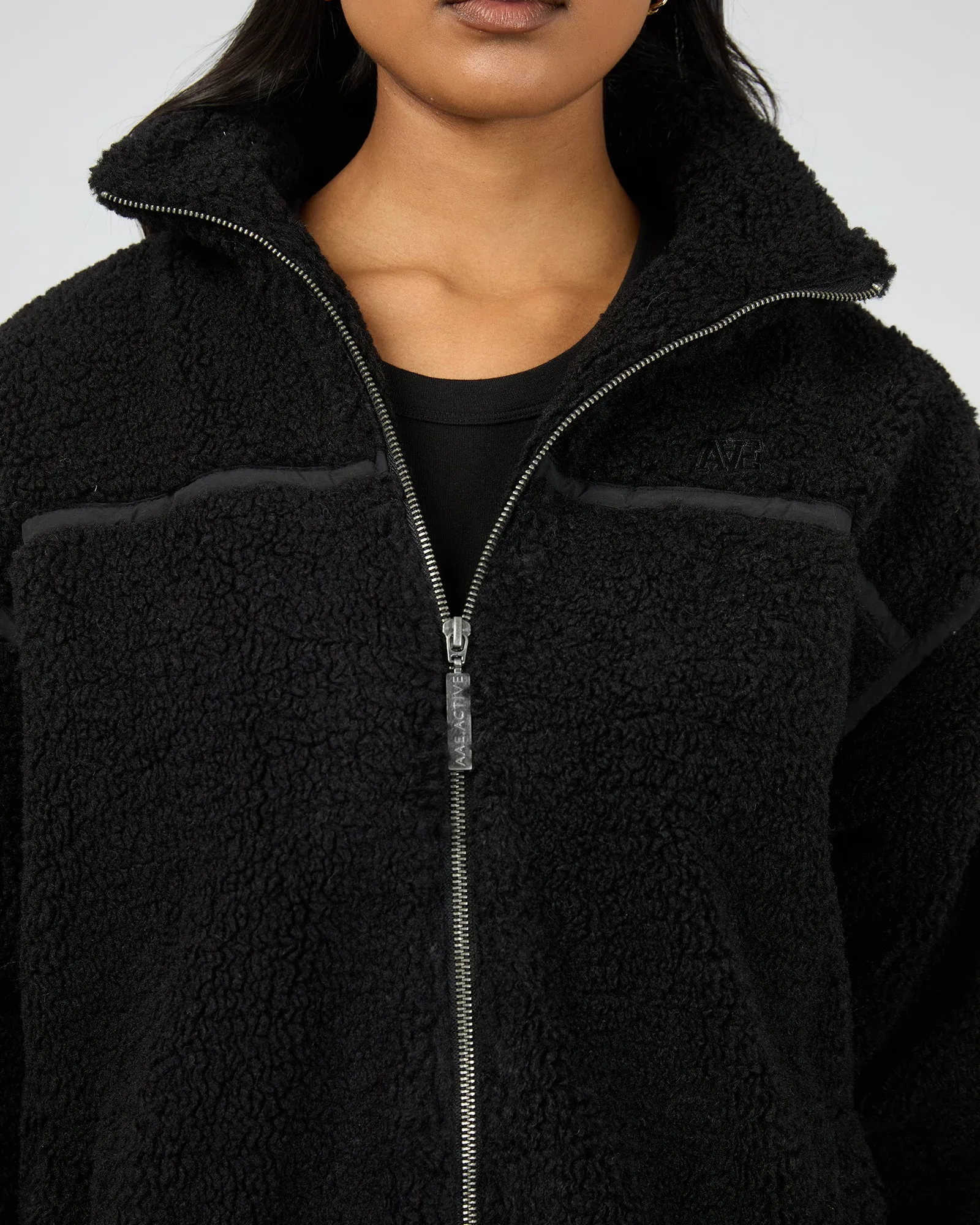 Newport Zip Thru Teddy Black sold by edge clothing product image thumbnail 5