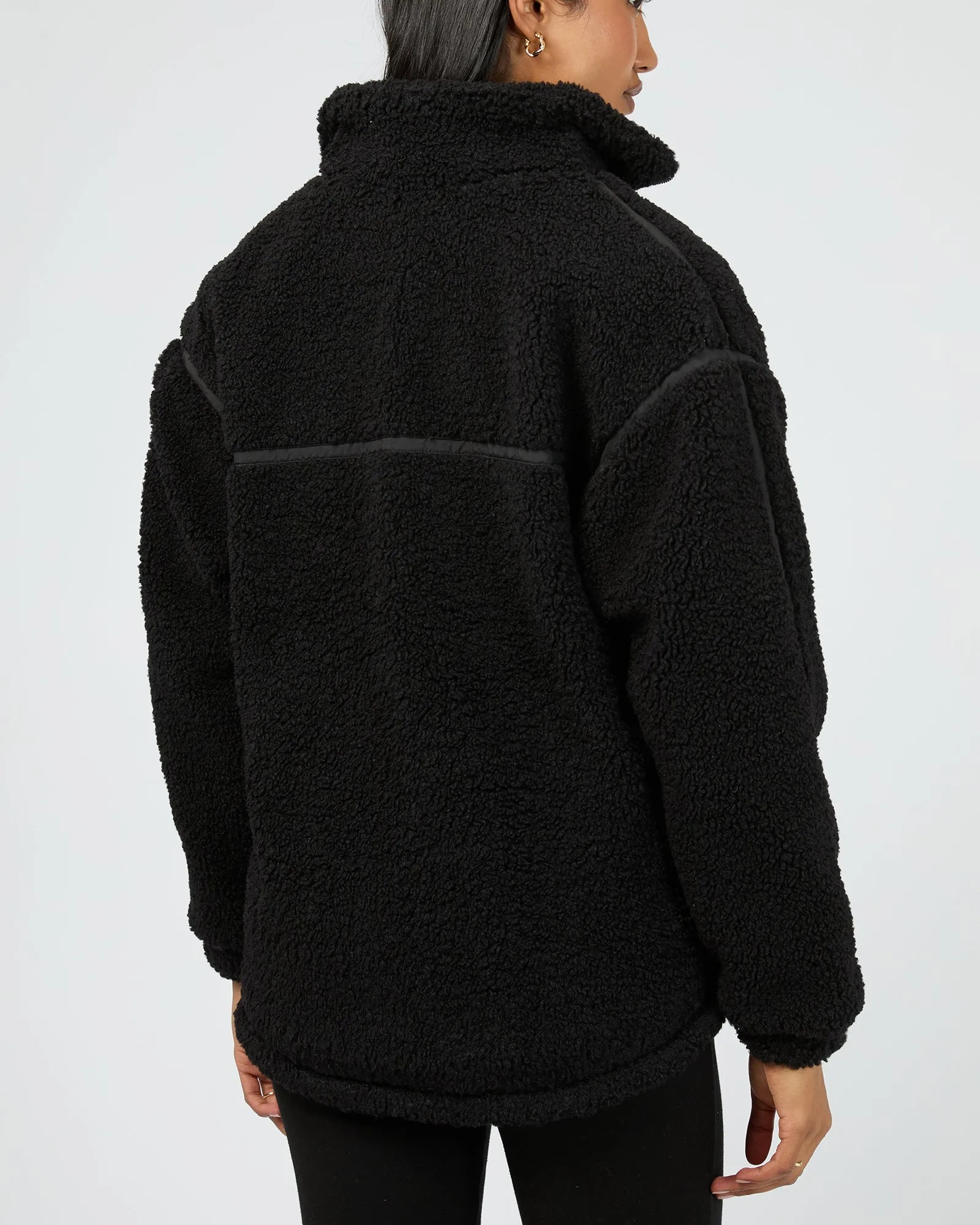 Newport Zip Thru Teddy Black sold by edge clothing product image thumbnail 3