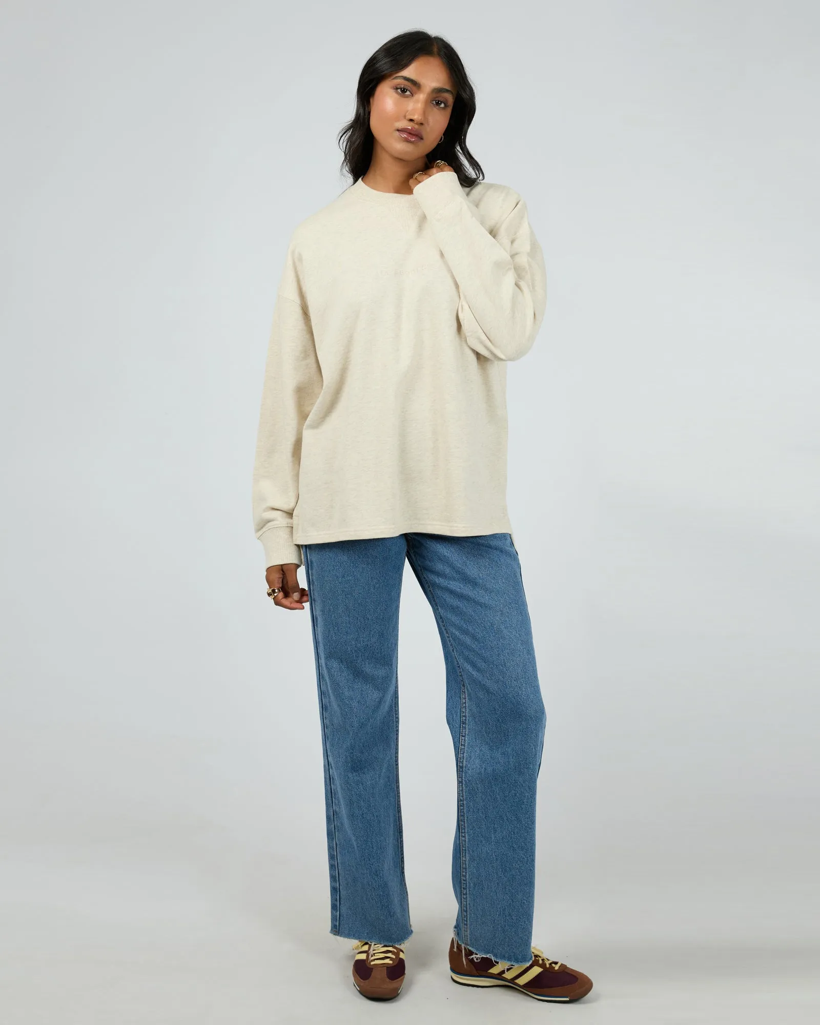 Aae Washed Relaxed Crew Oatmeal sold by edge clothing product image thumbnail 2