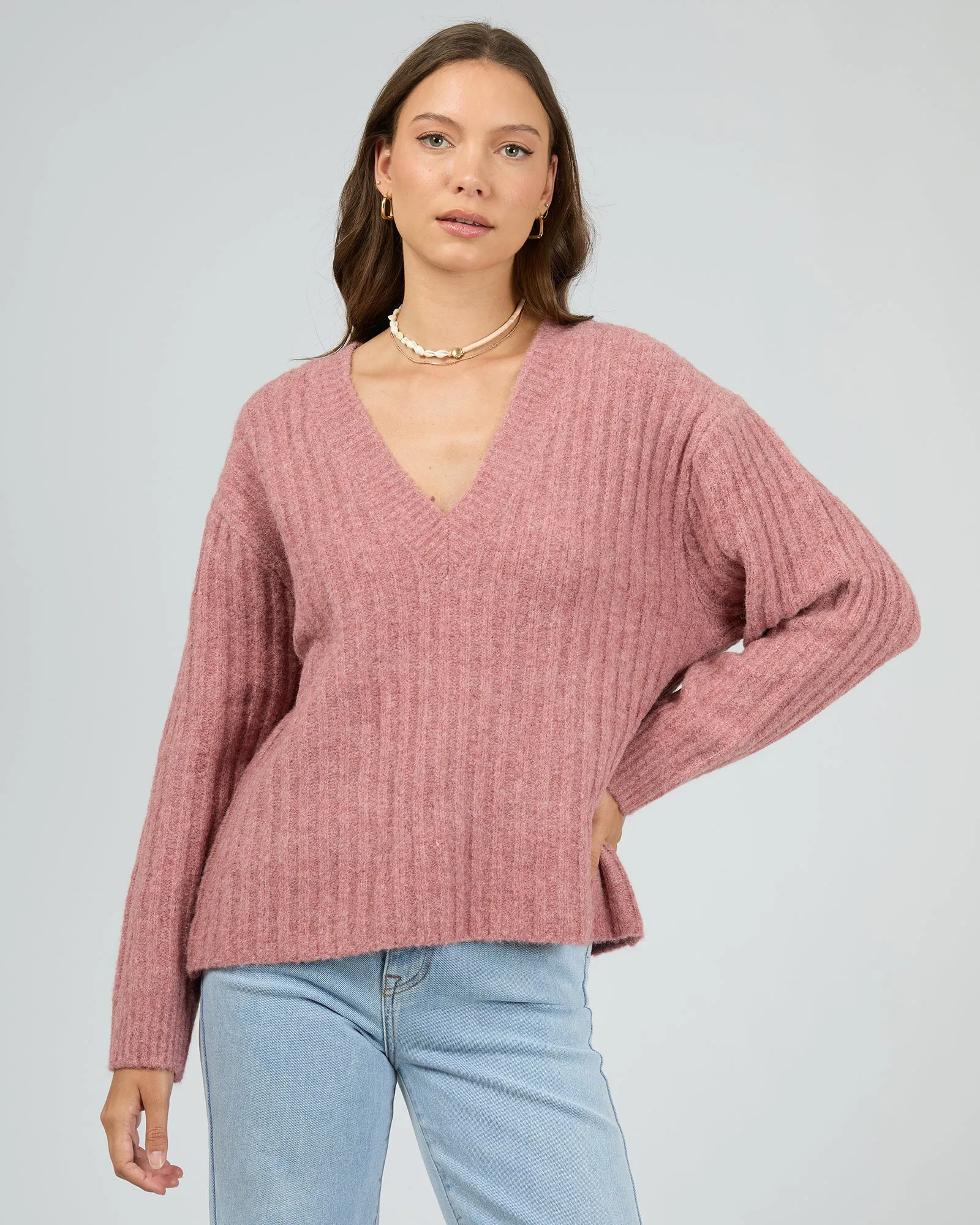 Clara Knit Quartz Pink sold by edge clothing