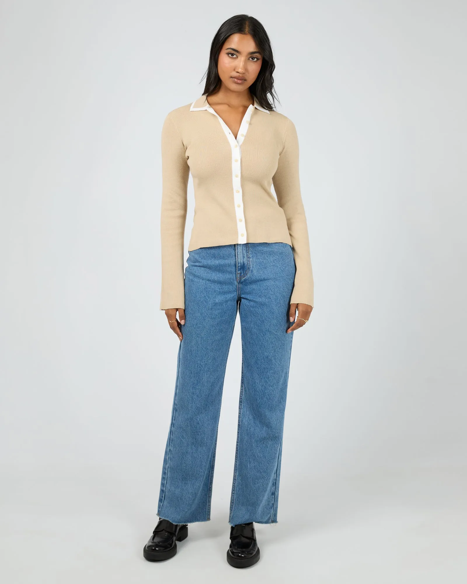 Minnie Knit Top Stone sold by edge clothing product image thumbnail 2