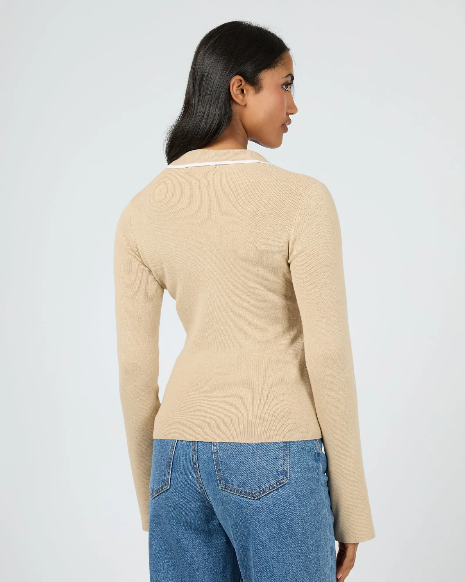 Minnie Knit Top Stone sold by edge clothing product image thumbnail 3