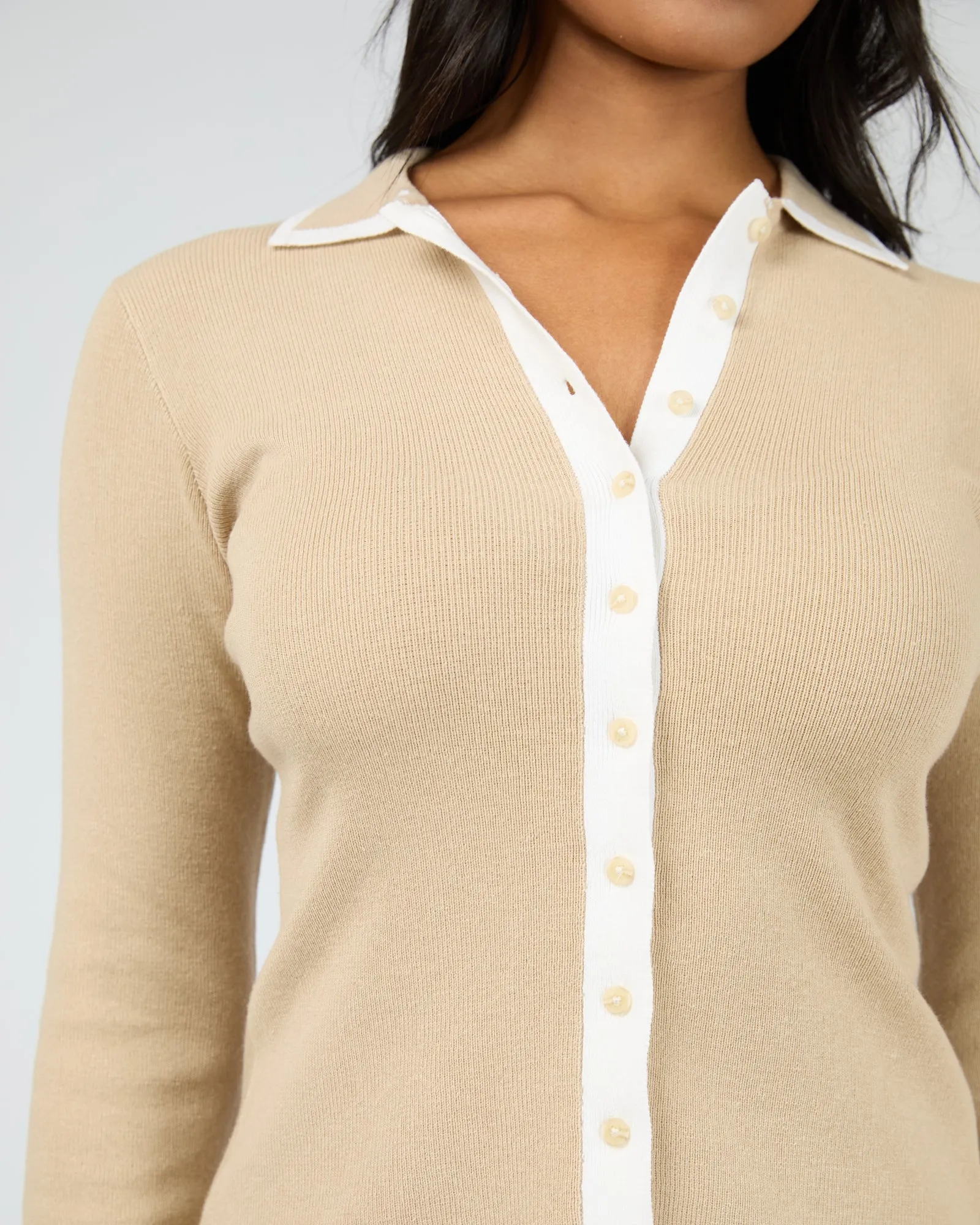 Minnie Knit Top Stone sold by edge clothing product image thumbnail 5