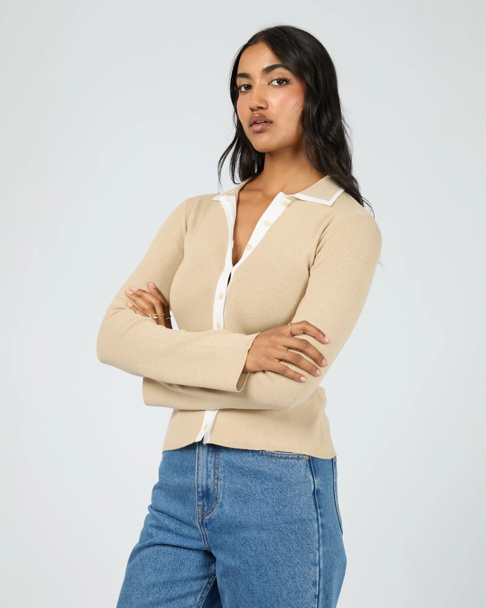 Minnie Knit Top Stone sold by edge clothing product image thumbnail 4