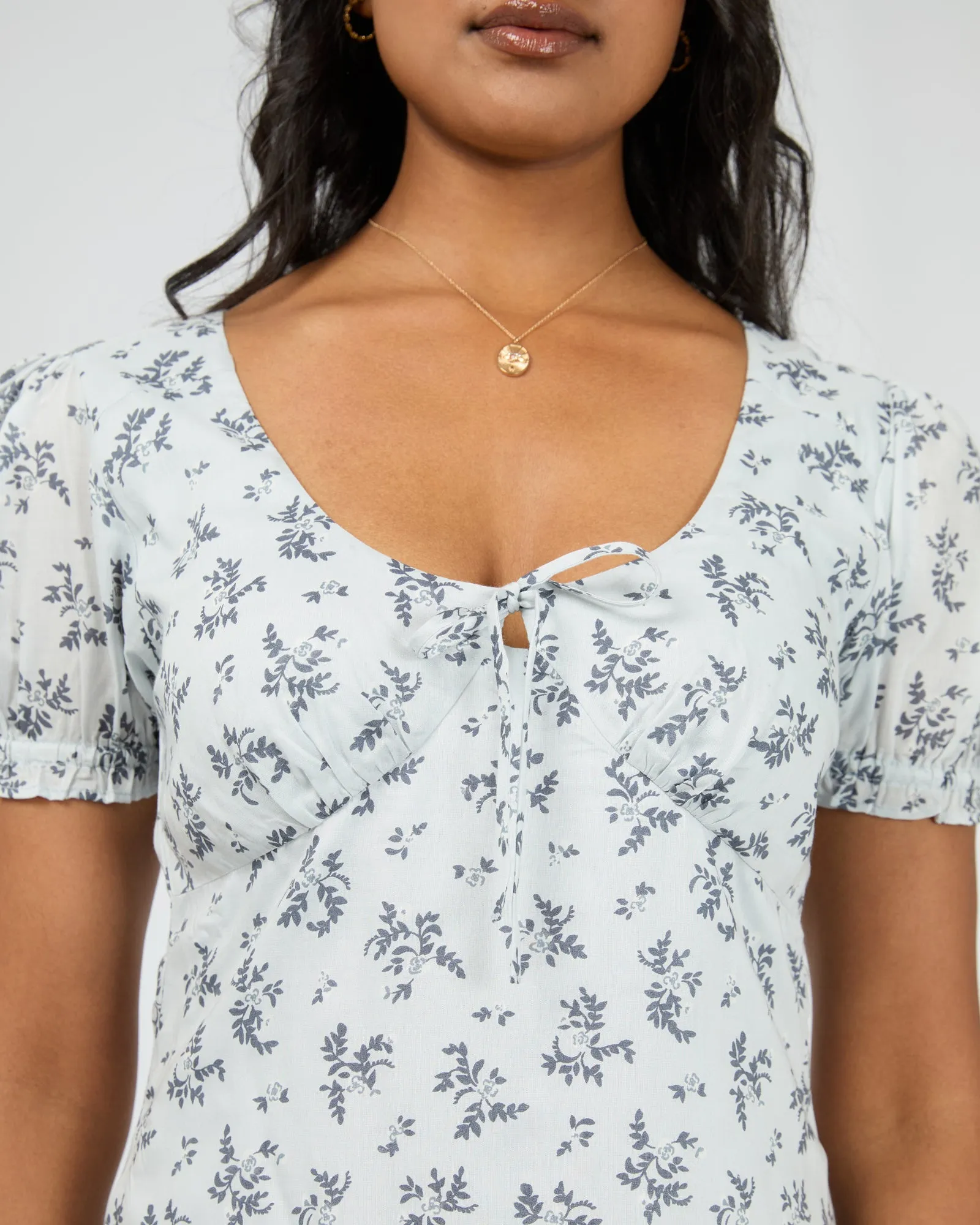 Sylvie V-Neck Mini Dress Blue sold by edge clothing product image thumbnail 5