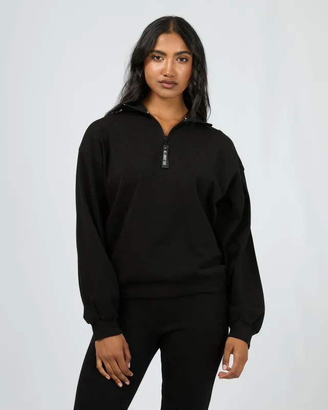 Balance 1/4 Zip Black sold by edge clothing
