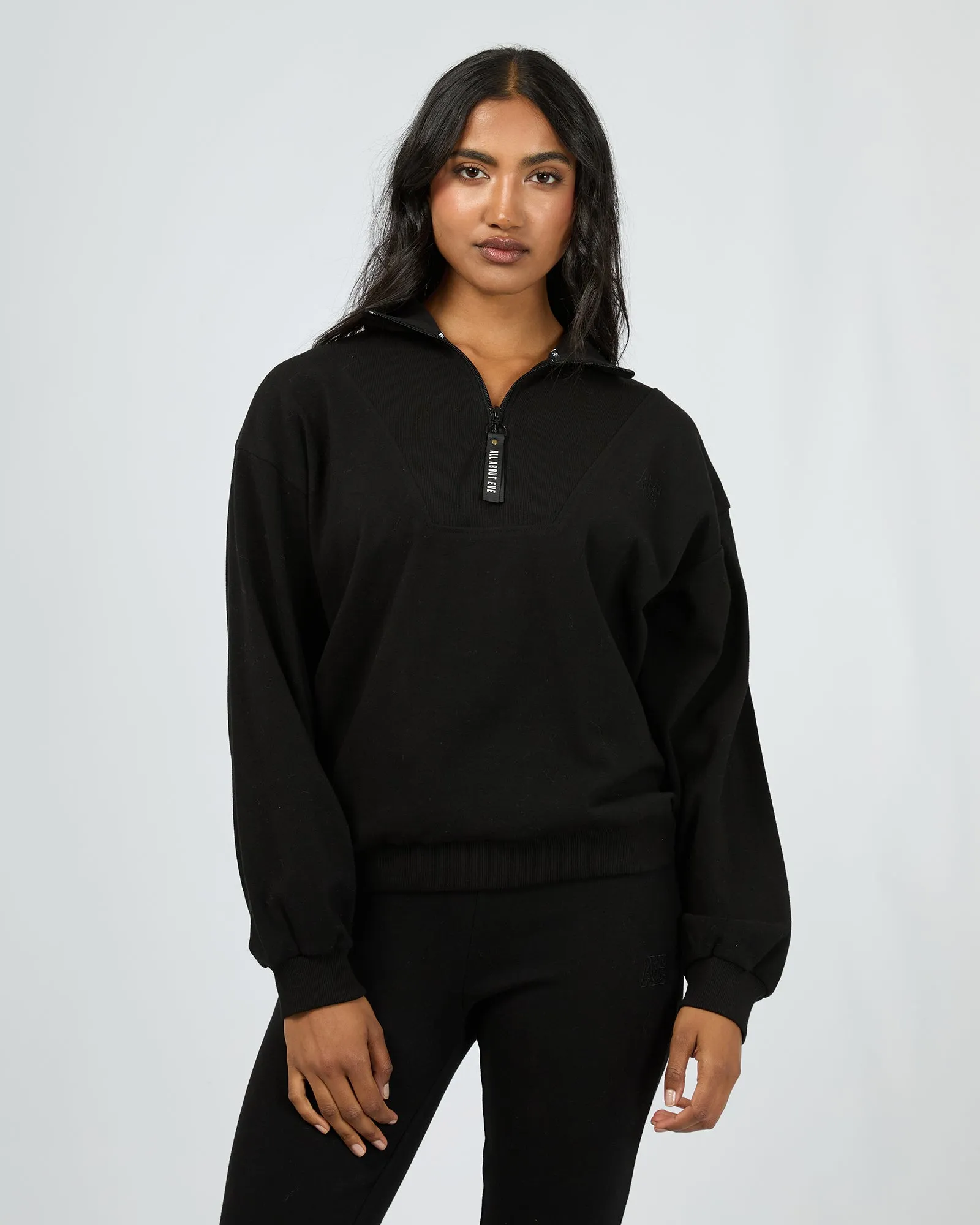 Balance 1/4 Zip Black sold by edge clothing