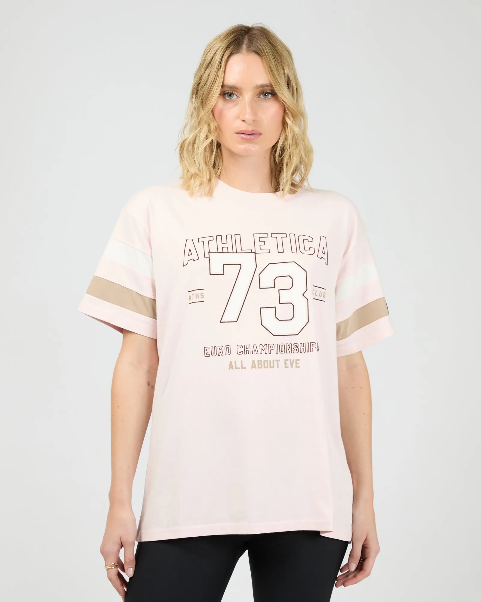 Athletica Relaxed Tee Lilac sold by edge clothing