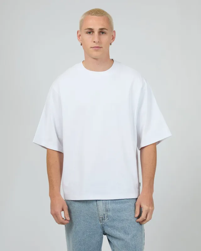 Crop Tee White sold by edge clothing