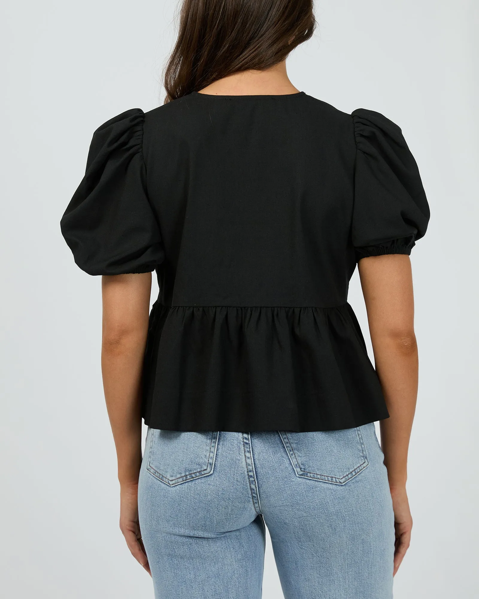 Aftersun Linen Top Black sold by edge clothing product image thumbnail 3