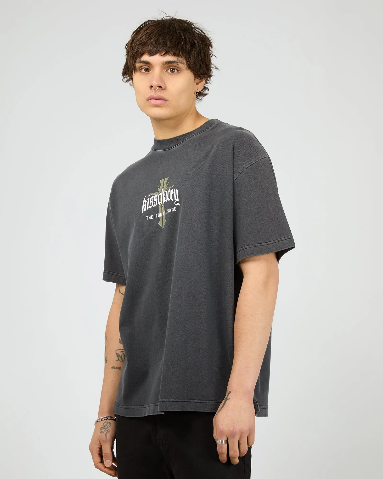 Crusade Street Tee Black sold by edge clothing product image thumbnail 5