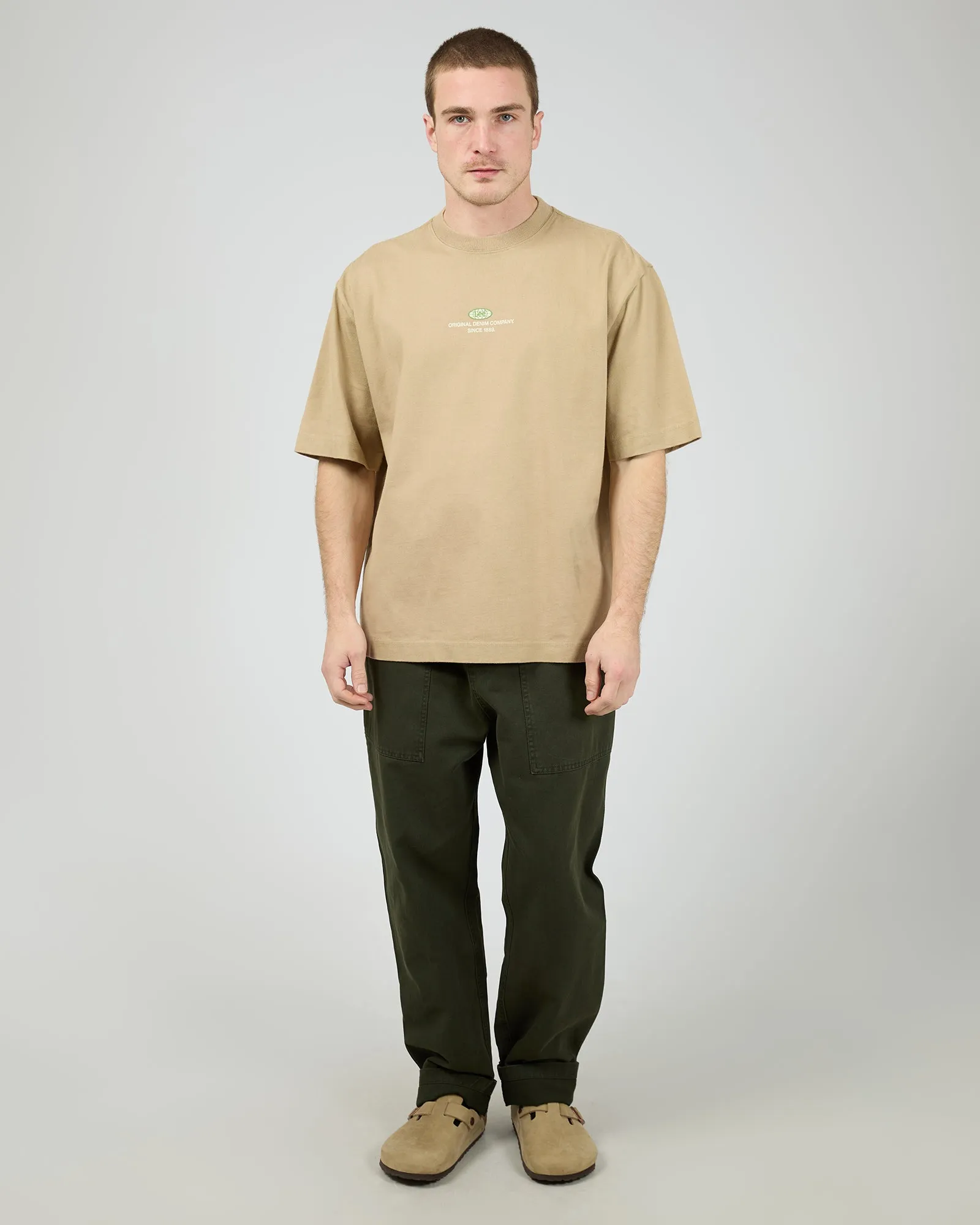 Twitch Stack Baggy Tee Khaki sold by edge clothing product image thumbnail 2