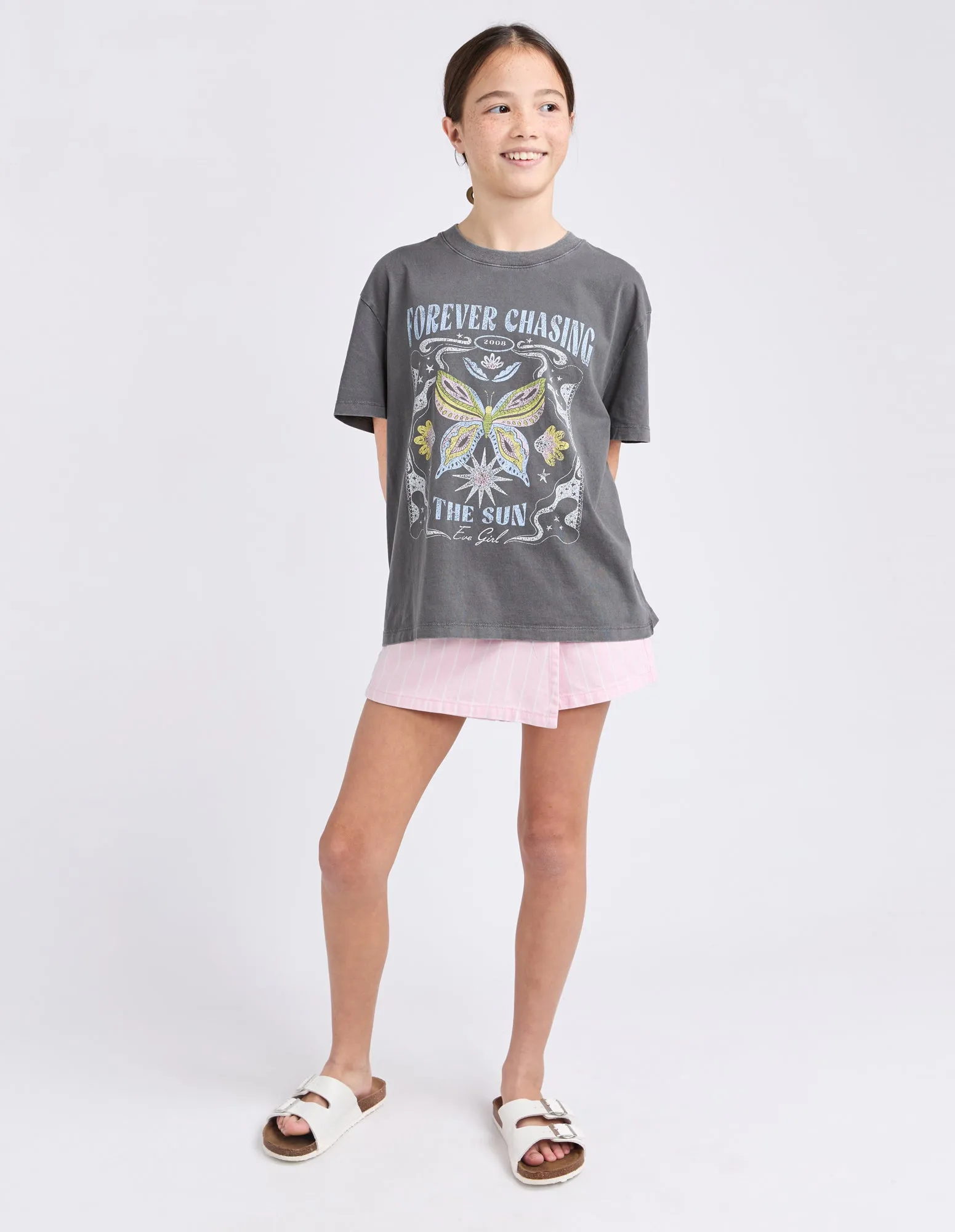 Teen Chasing The Sun Tee Charcoal sold by edge clothing product image thumbnail 2