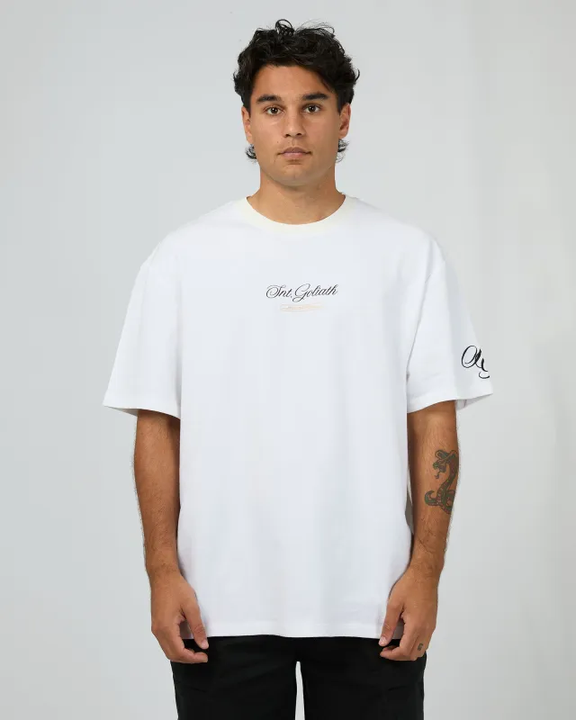 Prestige Tee White sold by edge clothing