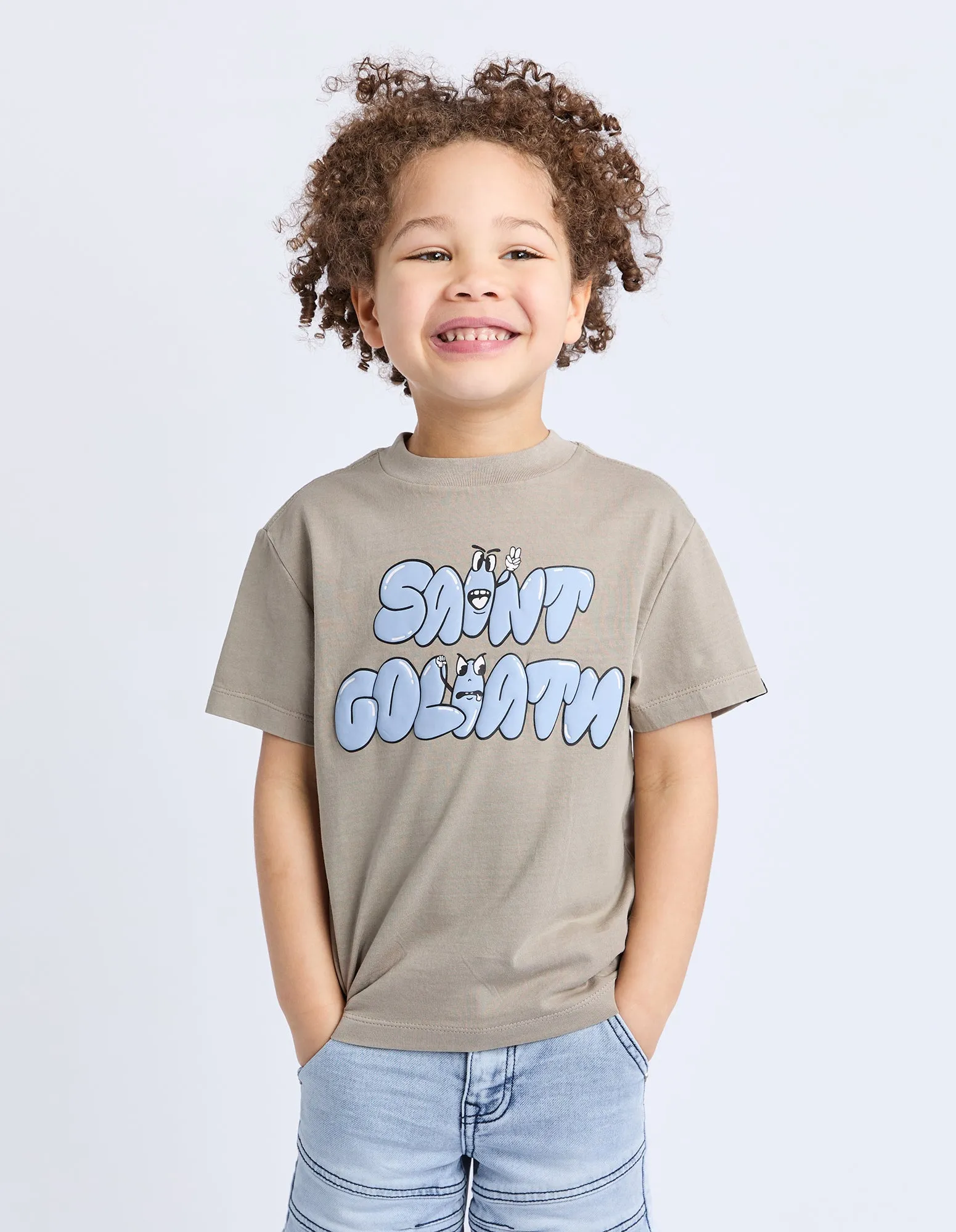 Kids Streets Tee Tan sold by edge clothing