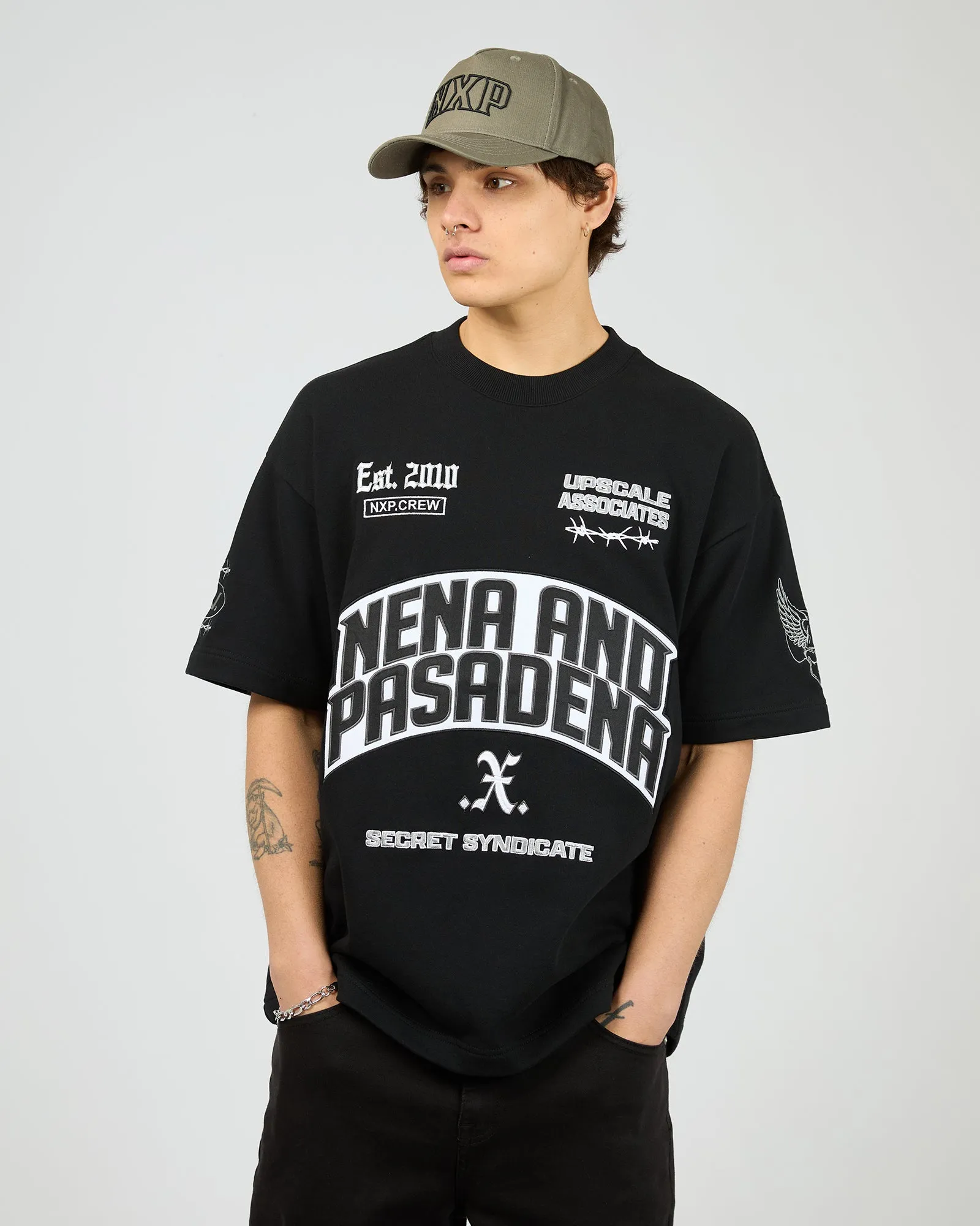 Pride Loopback Raptor Tee Black sold by edge clothing