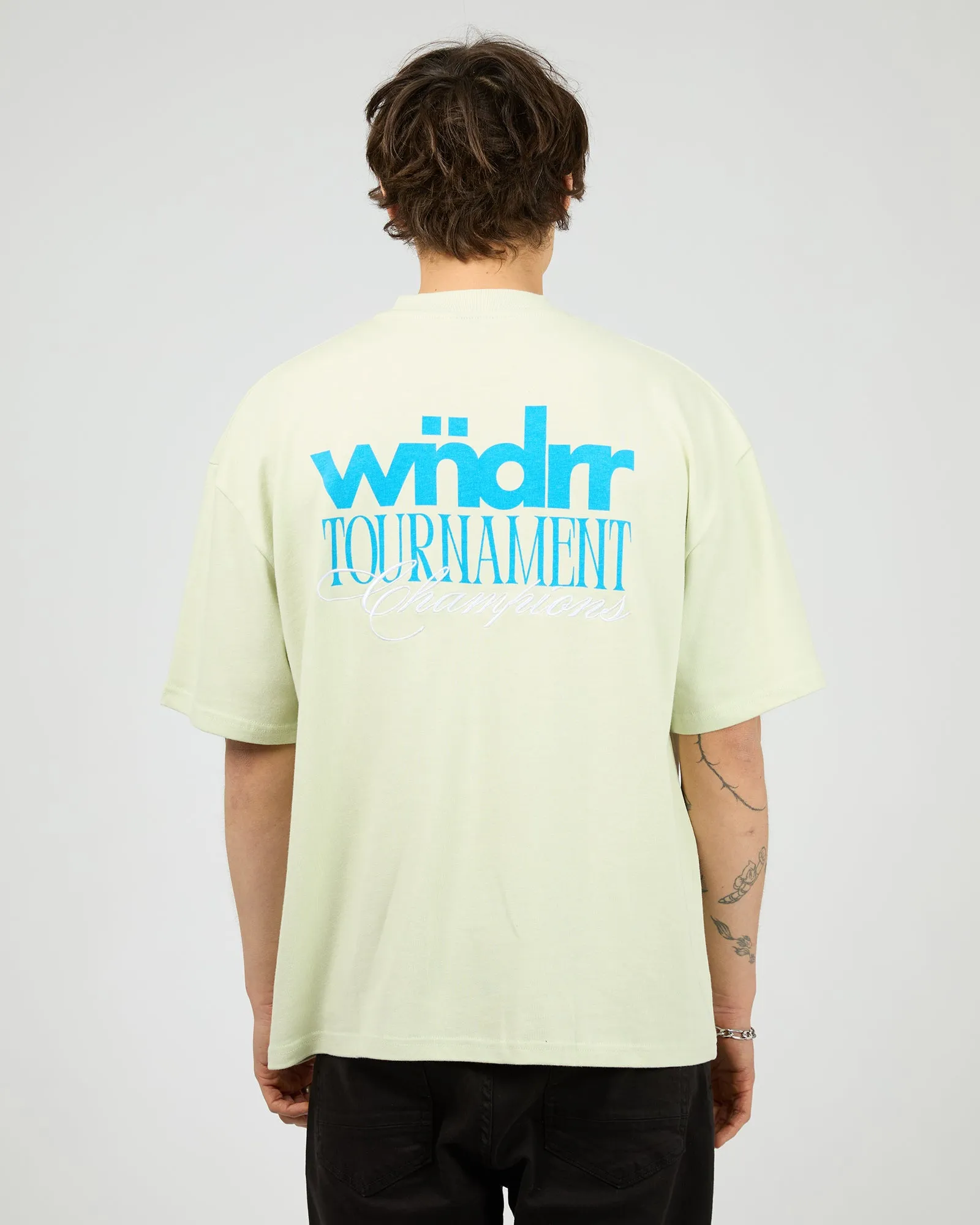 Tournament Heavy Weight Tee Aura Green sold by edge clothing product image thumbnail 3