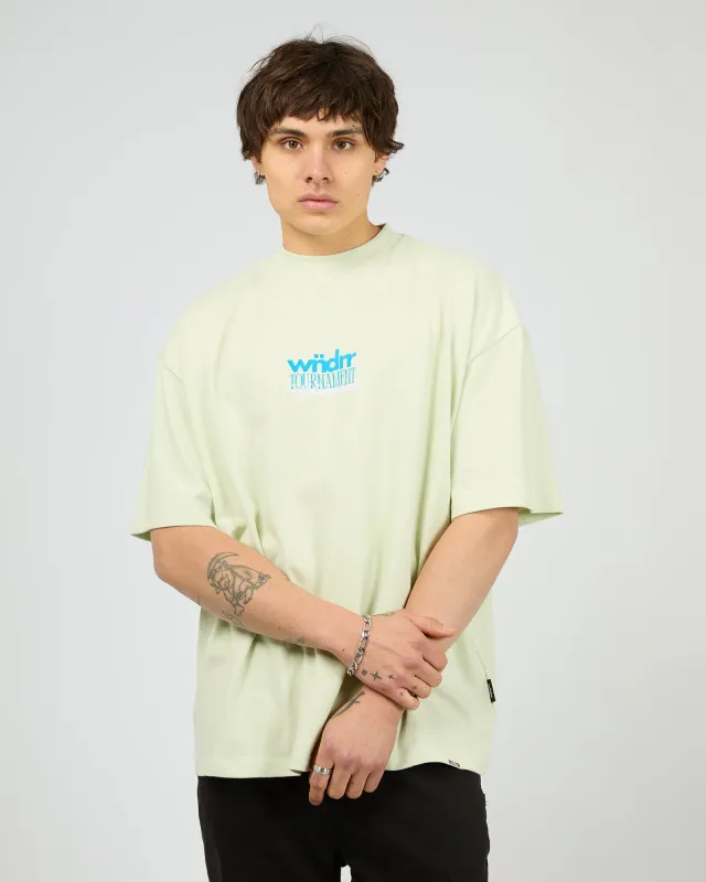 Tournament Heavy Weight Tee Aura Green sold by edge clothing