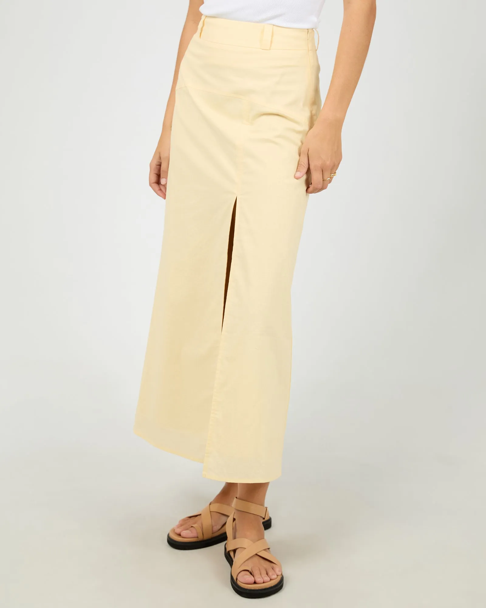 Alessa Linen Maxi Skirt Yellow sold by edge clothing product image thumbnail 4