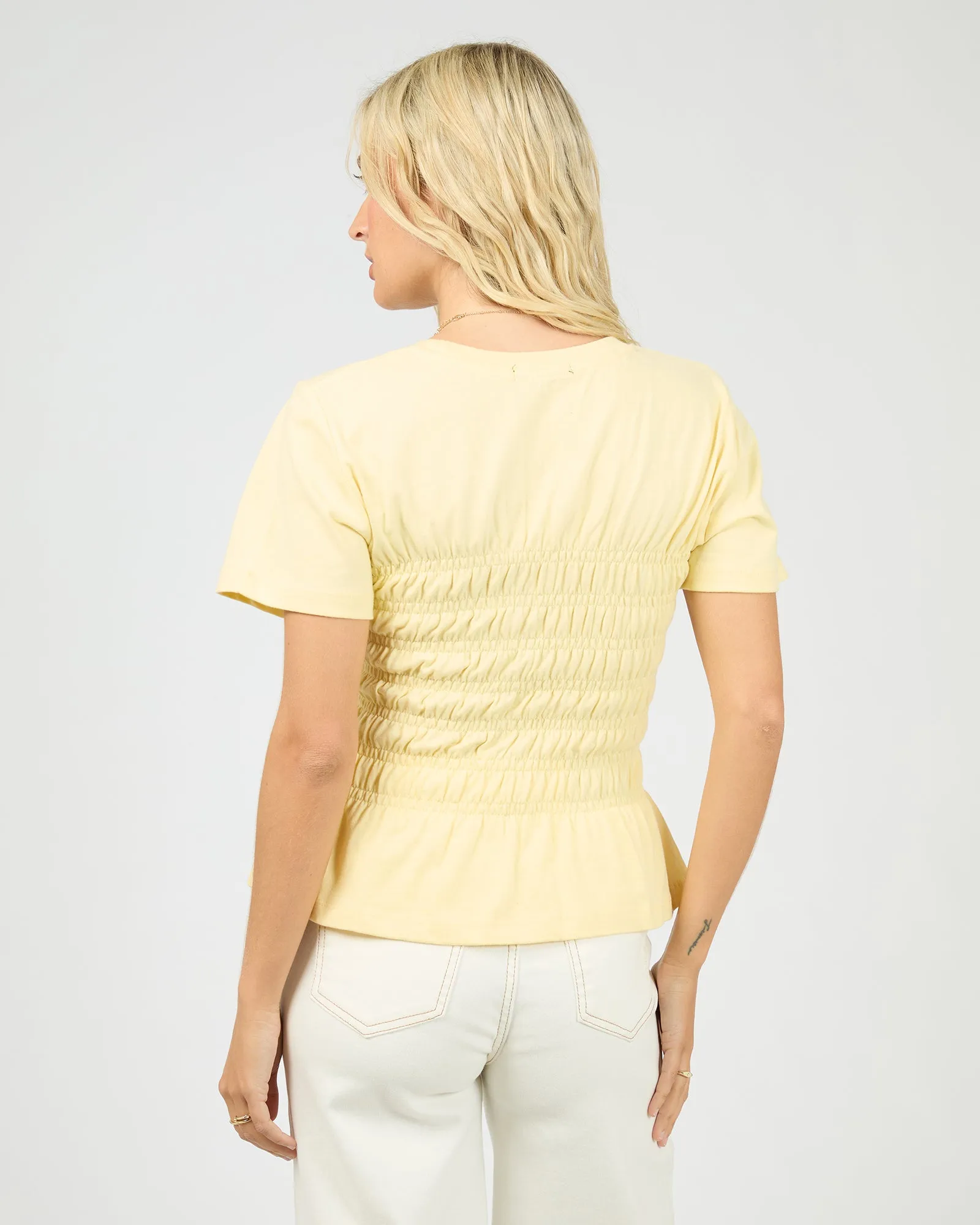 Lipa Ruched Top Yellow sold by edge clothing product image thumbnail 3