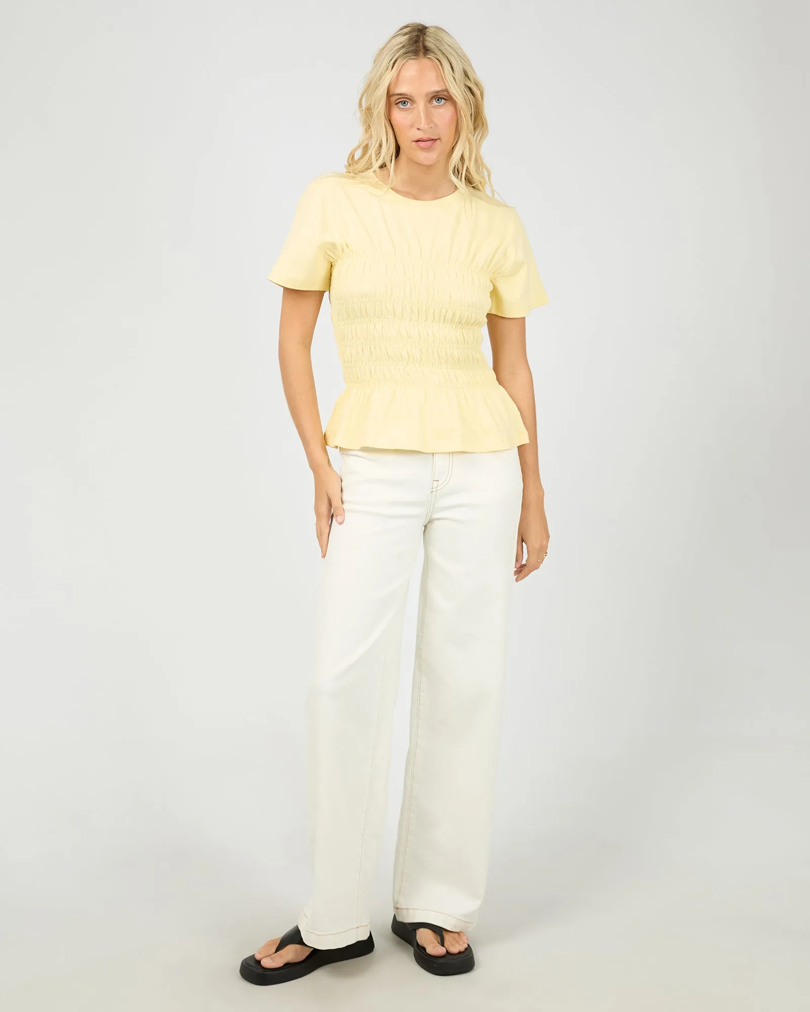 Lipa Ruched Top Yellow sold by edge clothing product image thumbnail 2