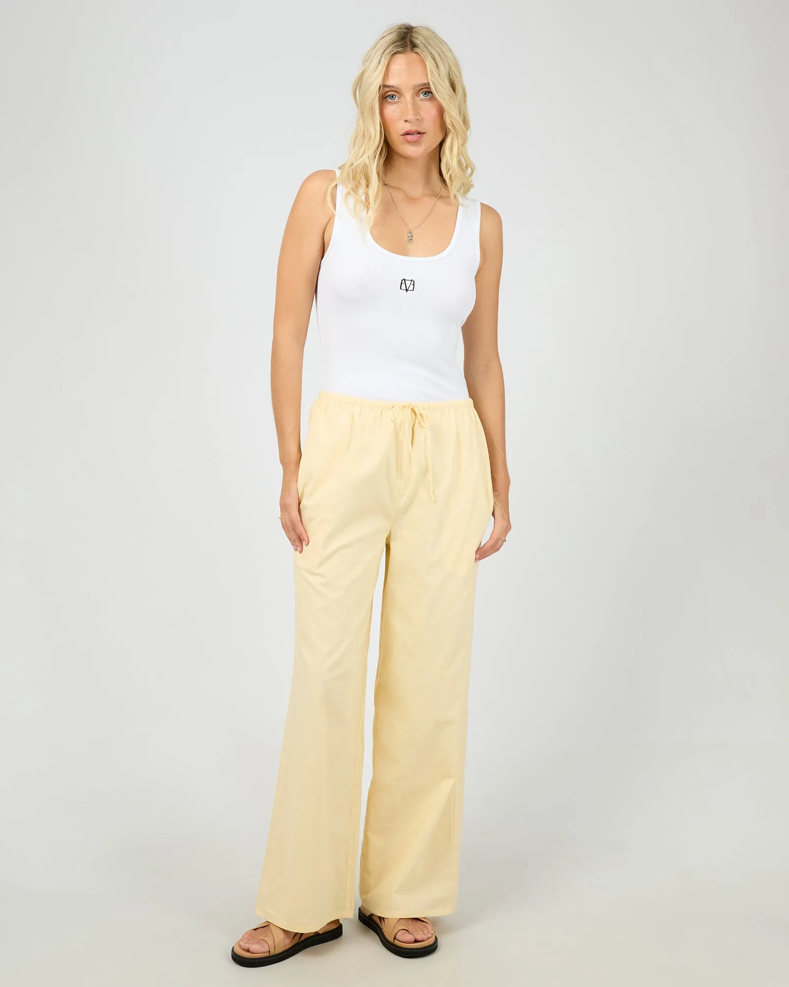 Alessa Drawstring Pant Yellow sold by edge clothing product image thumbnail 2