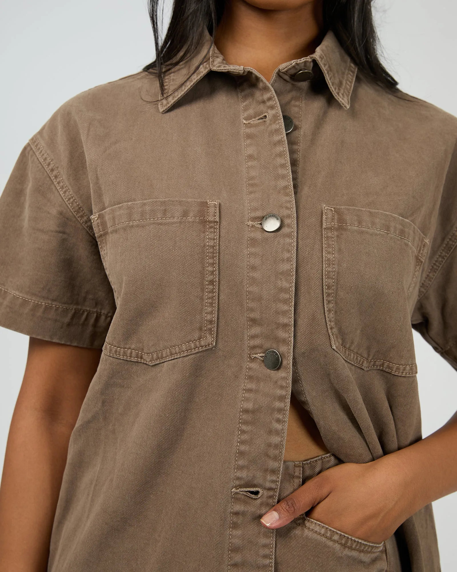 Simi Denim Shirt Cocoa sold by edge clothing product image thumbnail 5